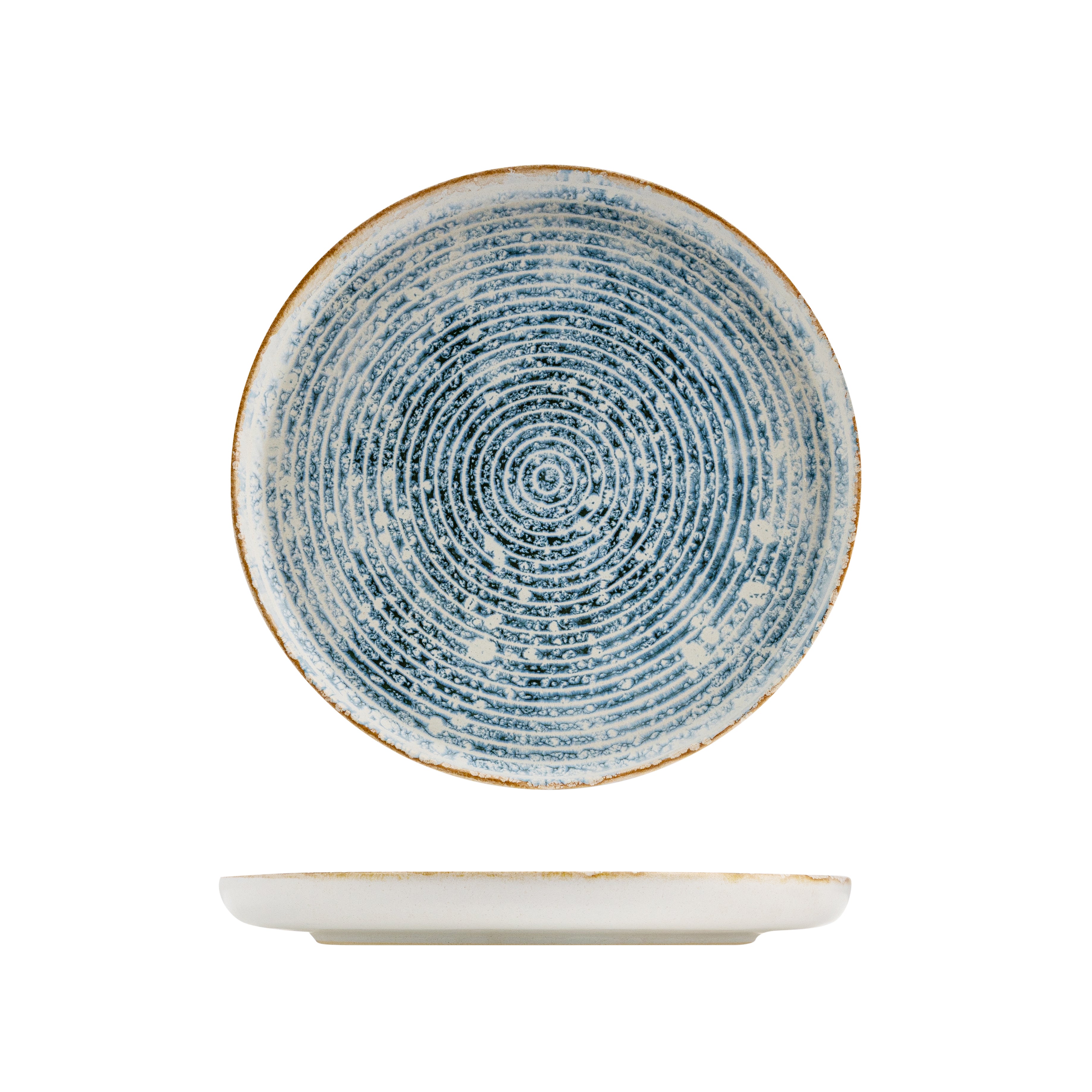 Eclipse Duo Ripple Round Walled Plate (280mm Ø)