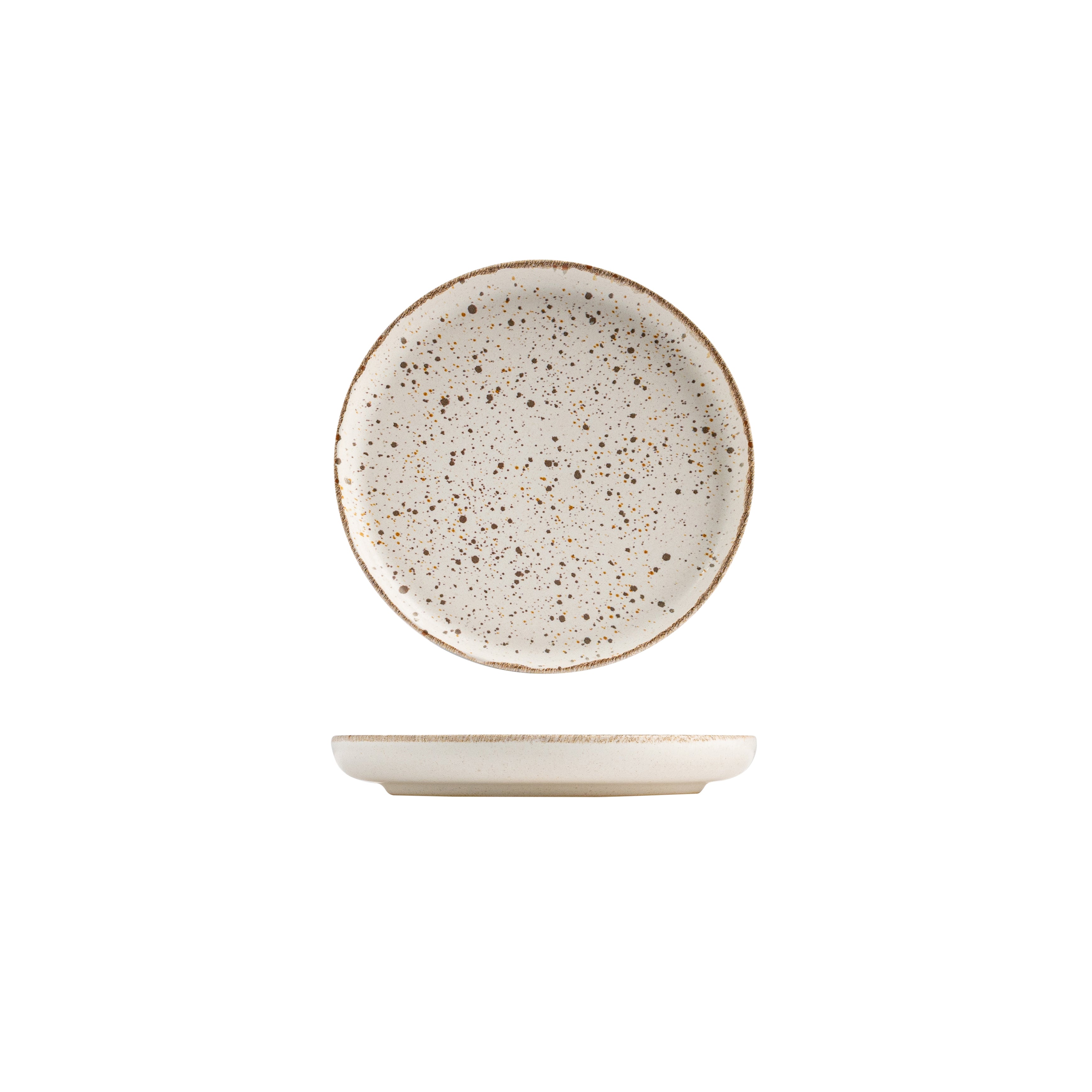 Eclipse Duo Pebble Round Walled Plate (175mm Ø)
