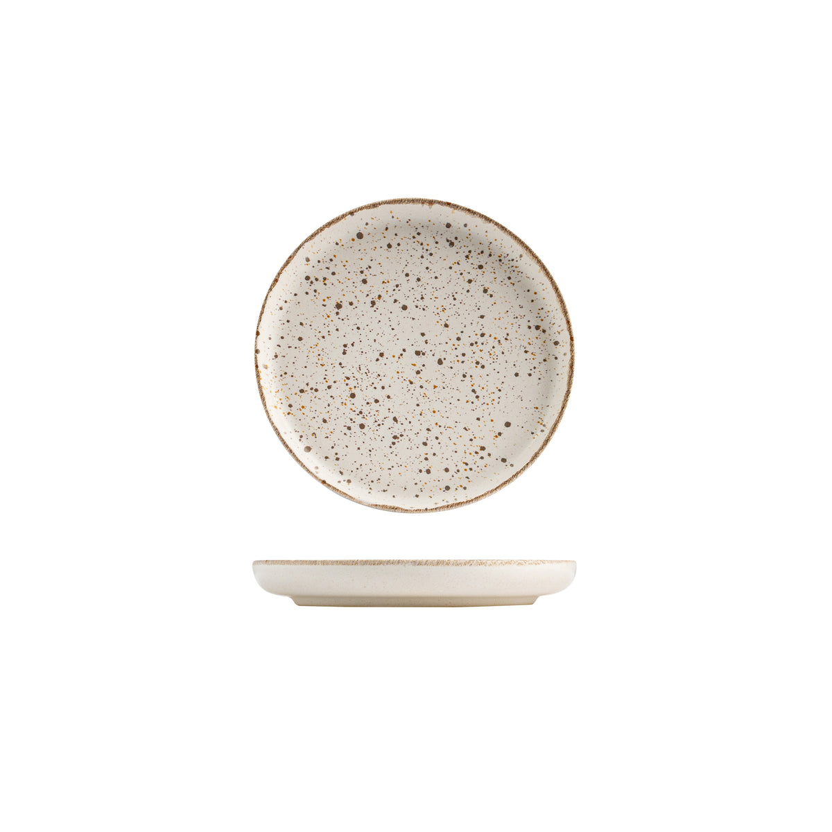 Eclipse Duo Pebble Round Walled Plate (175mm Ø)