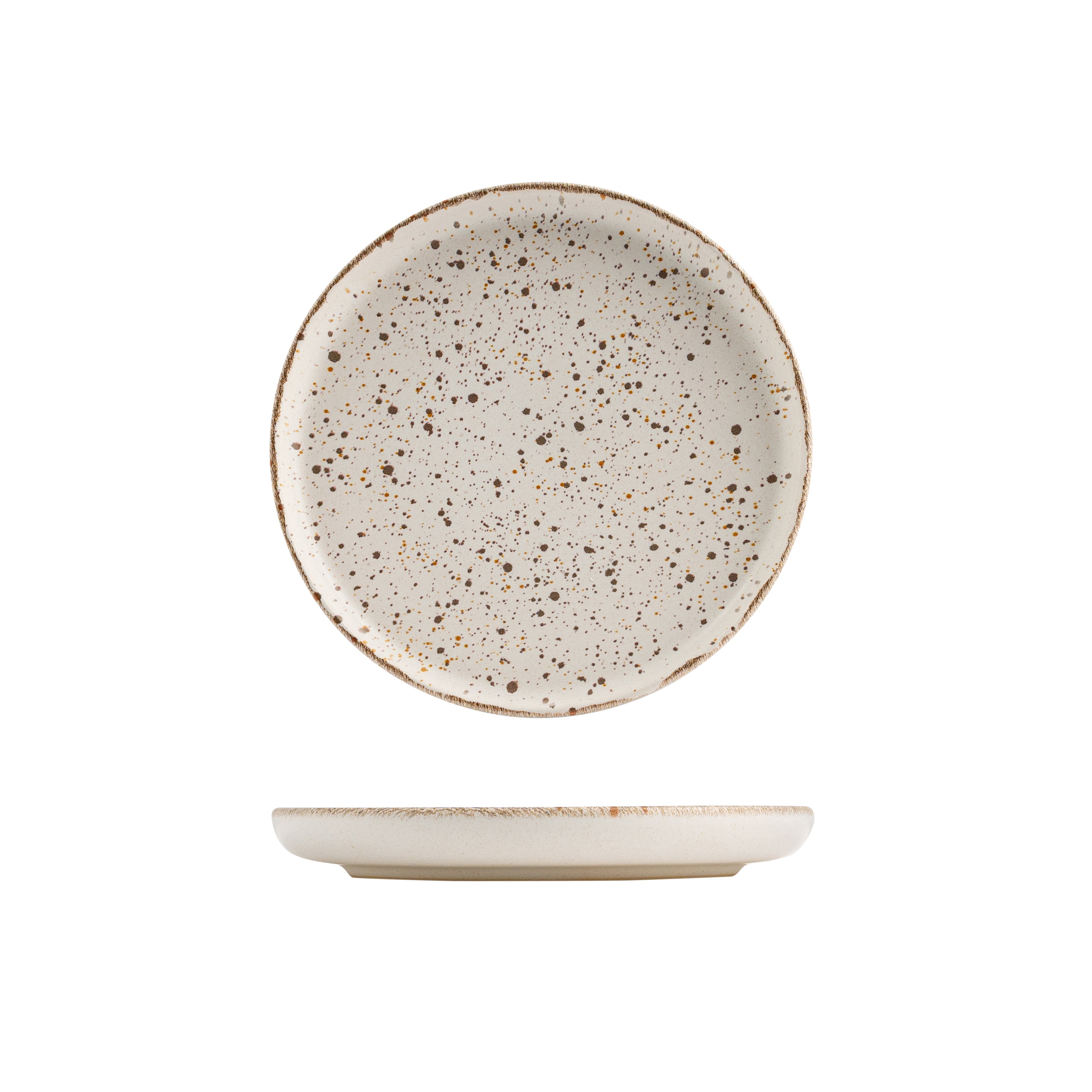 Eclipse Duo Pebble Round Walled Plate (220mm Ø)