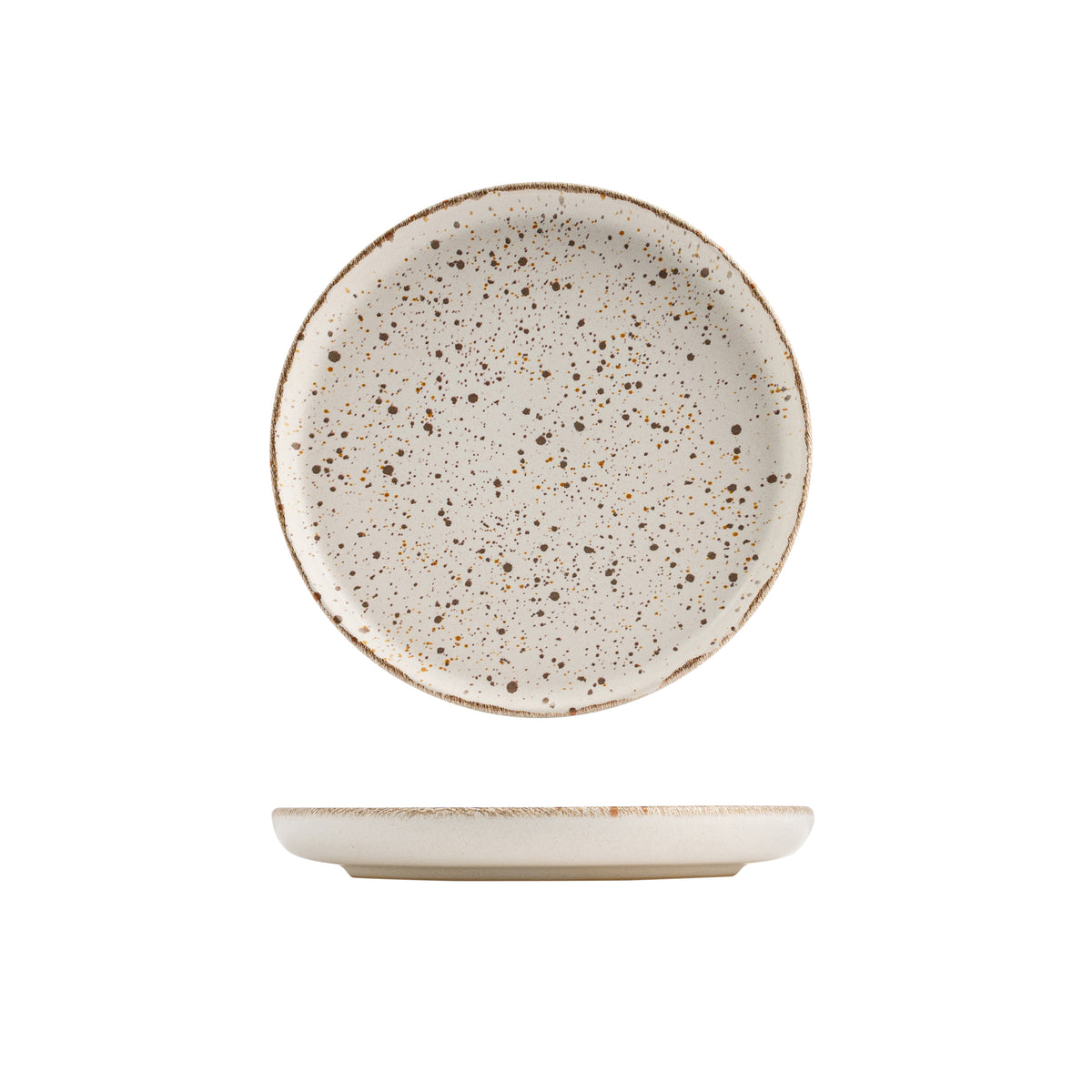 Eclipse Duo Pebble Round Walled Plate (220mm Ø)