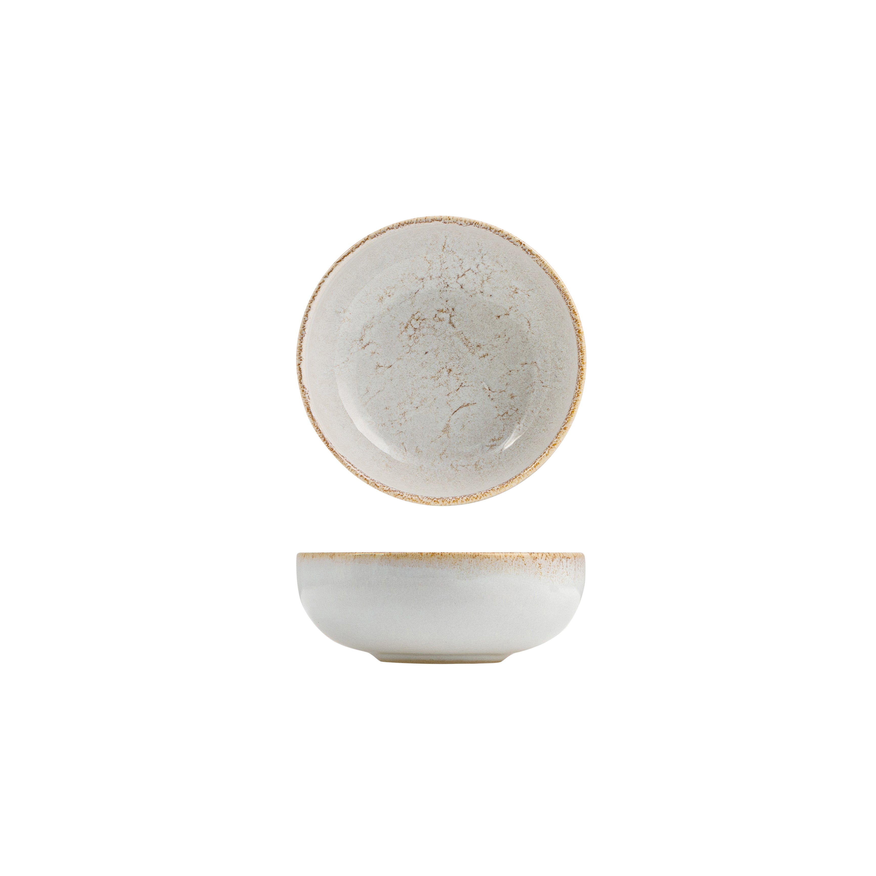 Eclipse Duo Limestone Round Bowl (125mm Ø)