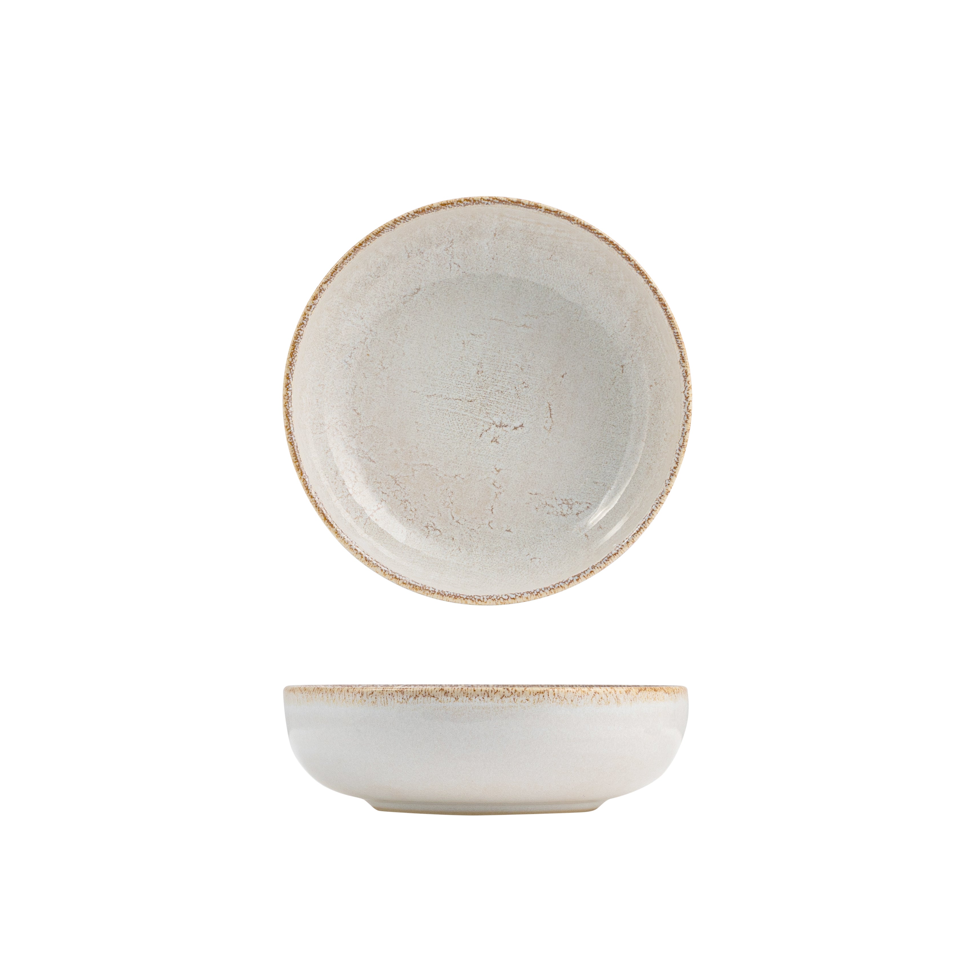 Eclipse Duo Limestone Round Bowl (160mm Ø)