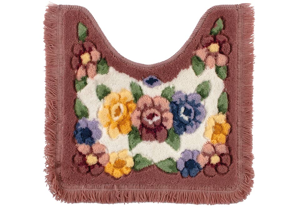 Hyde Park Floral Garden Pink 45x45cm Pedestal Mat