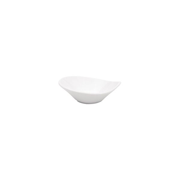 Ryner Leaf Sauce Dish (110mm - White)