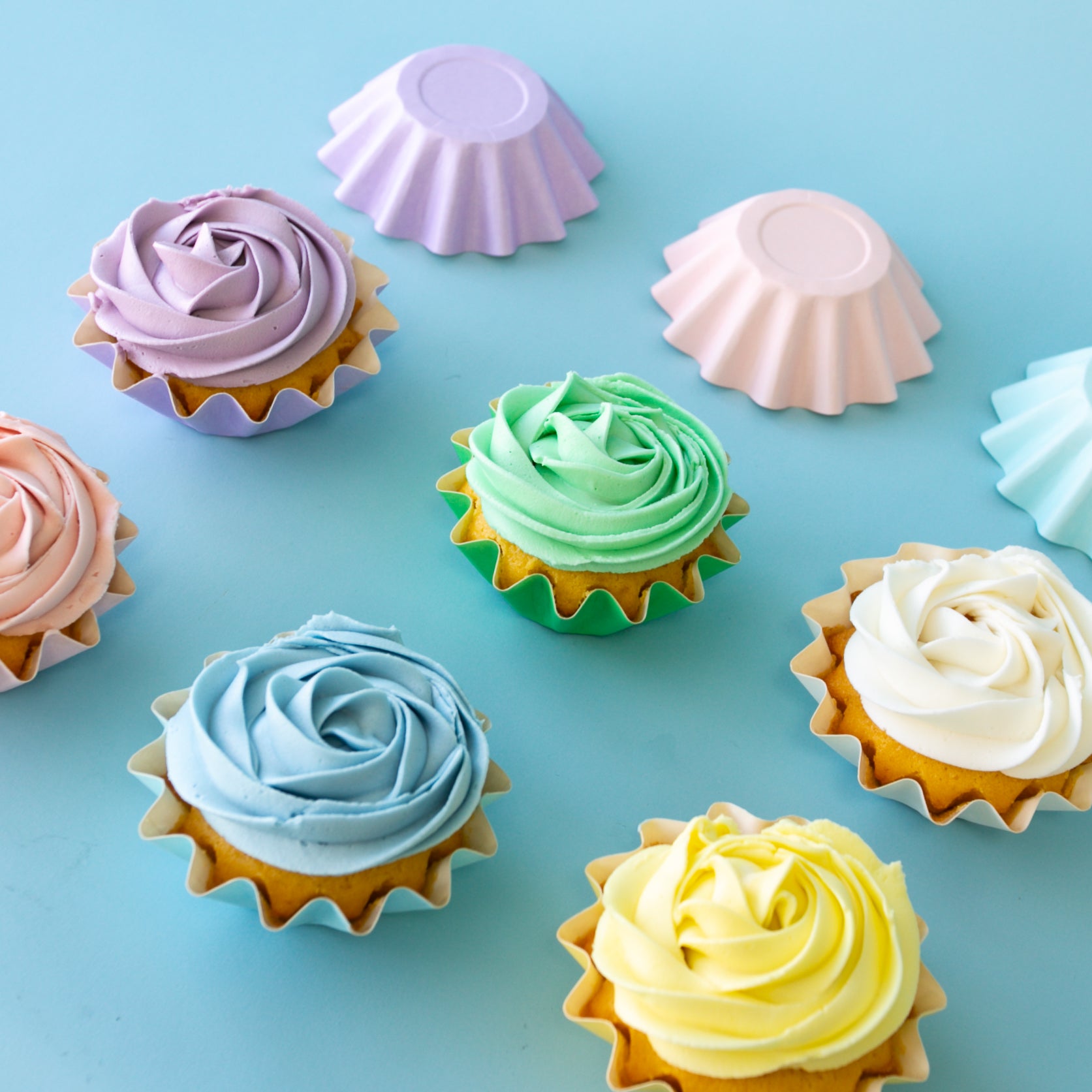 Papyrus Pastel Mix Bloom Baking Cups In PVC Box 25 Pack