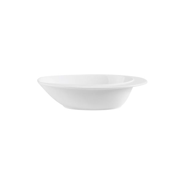 Ryner Handled Oval Bowl (250mm Ø - White)