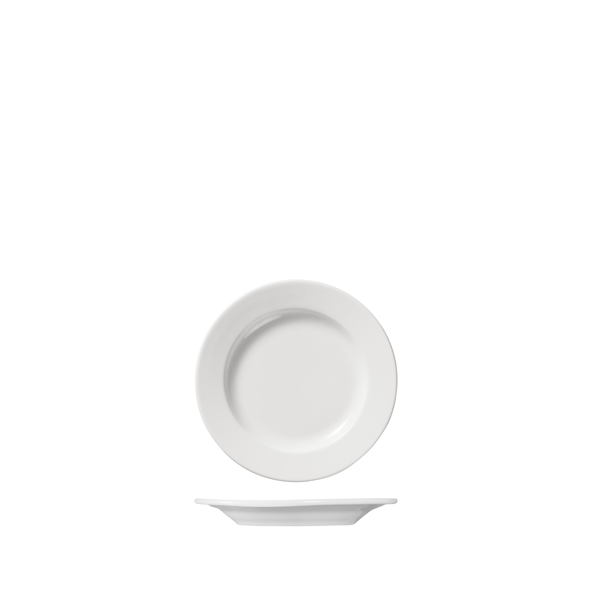 Ariane Prime Round Plate - Wide Rim (150mm - White)