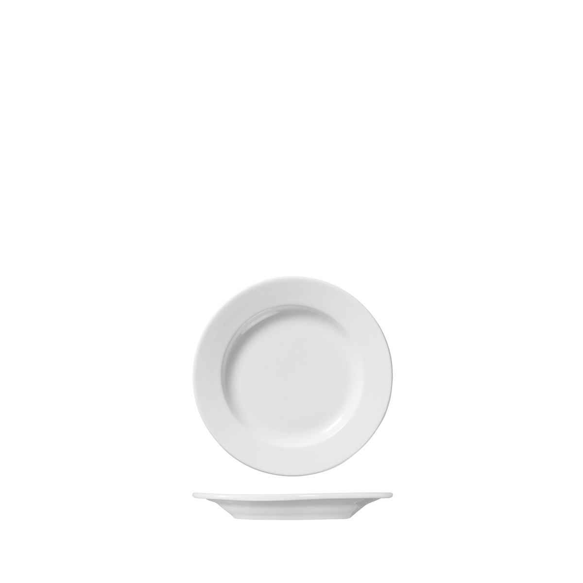 Ariane Prime Round Plate - Wide Rim (150mm - White)