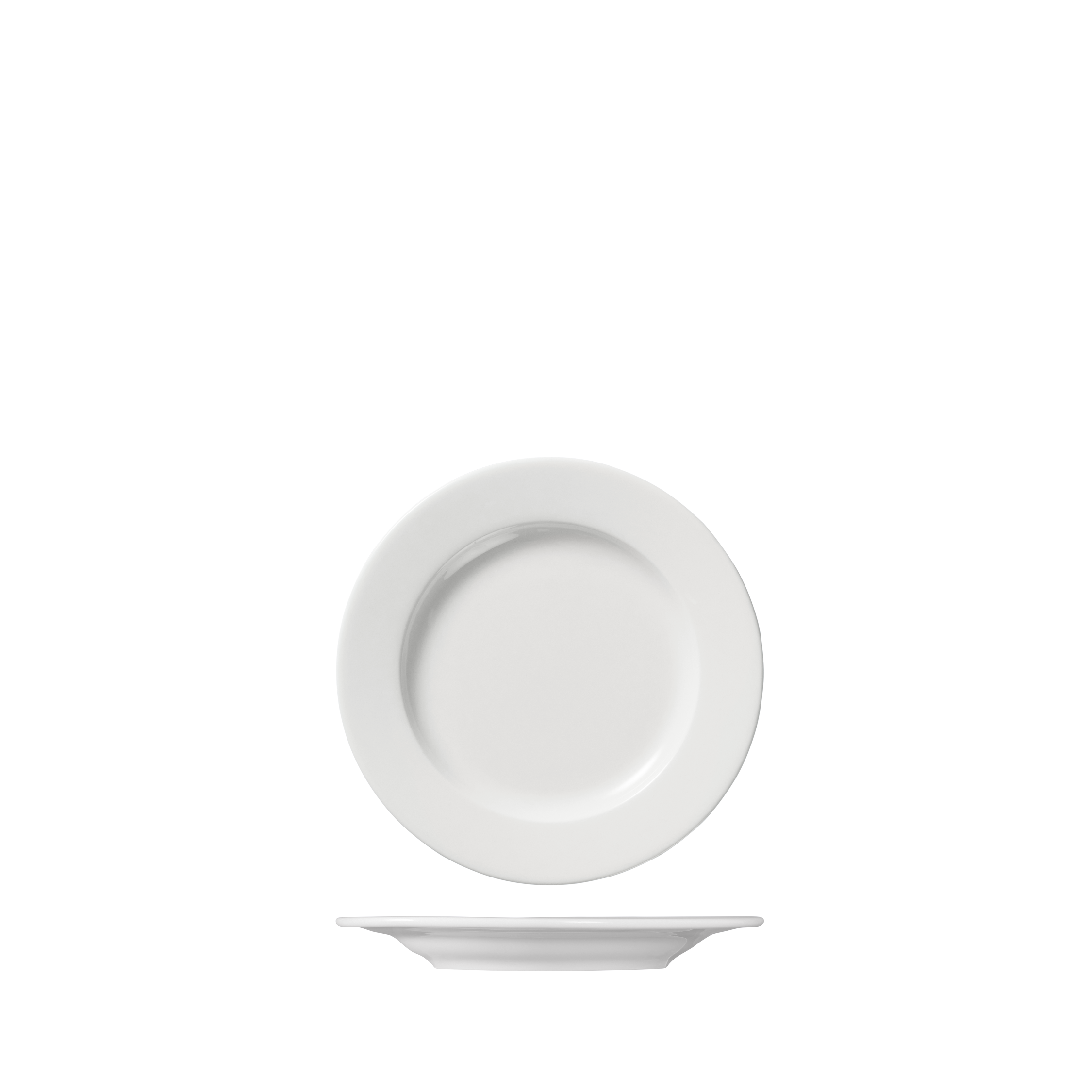 Ariane Prime Round Plate - Wide Rim (170mm - White)