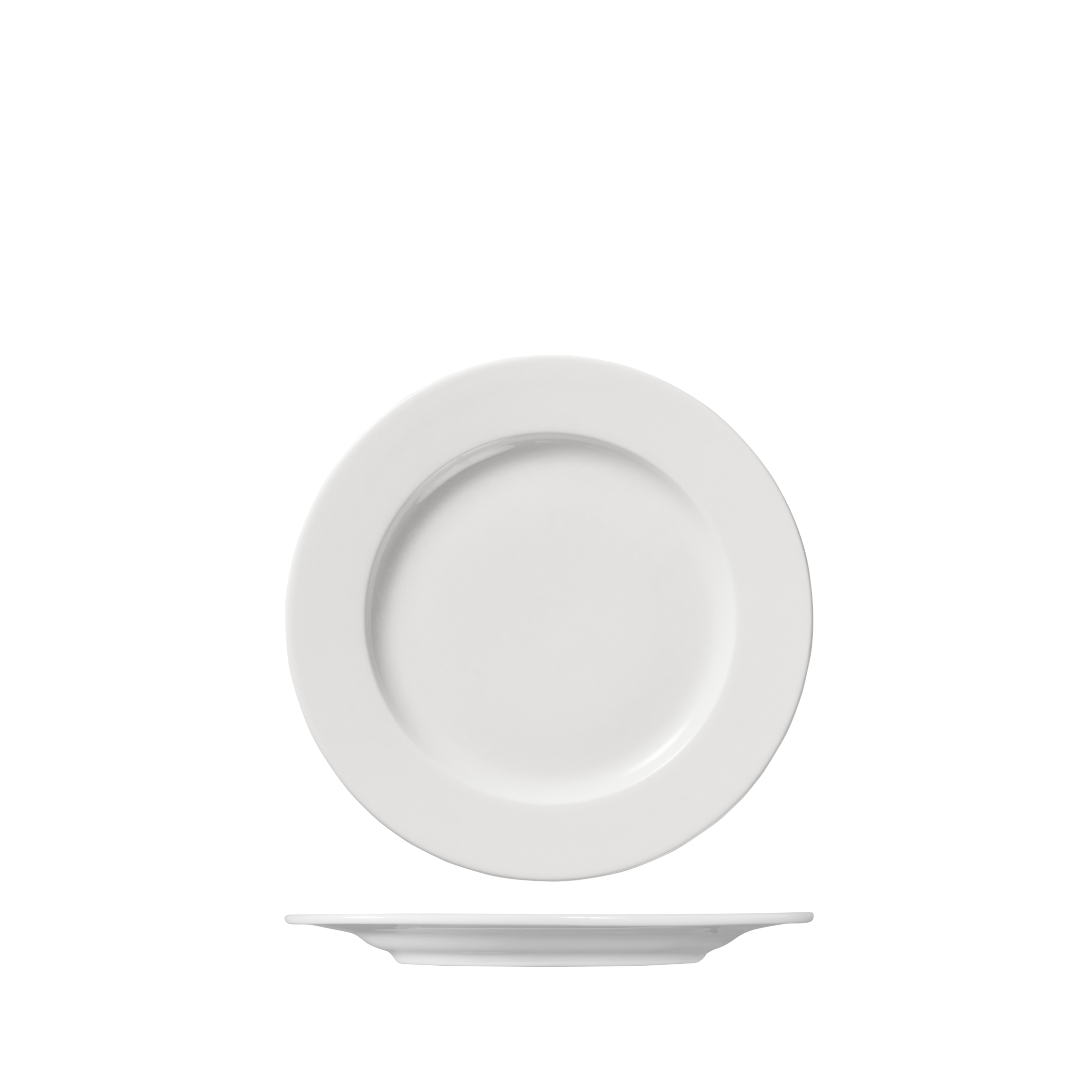 Ariane Prime Round Plate - Wide Rim (210mm - White)
