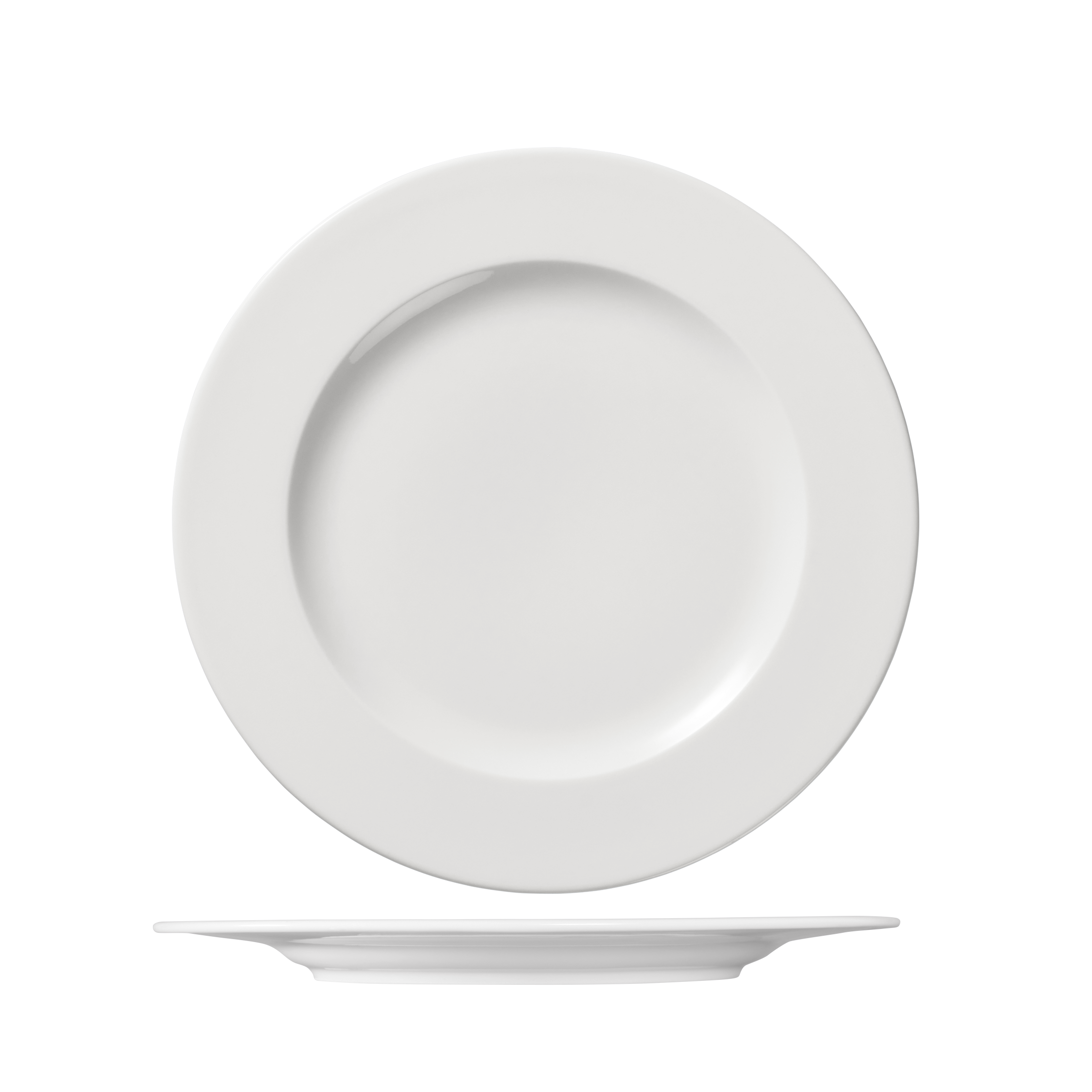 Ariane Prime Round Plate - Wide Rim (290mm - White)