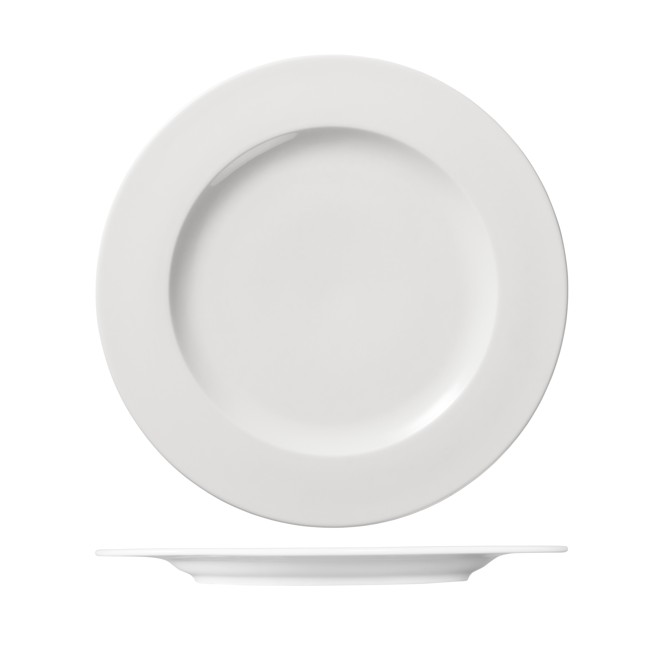 Ariane Prime Round Plate - Wide Rim (310mm - White)