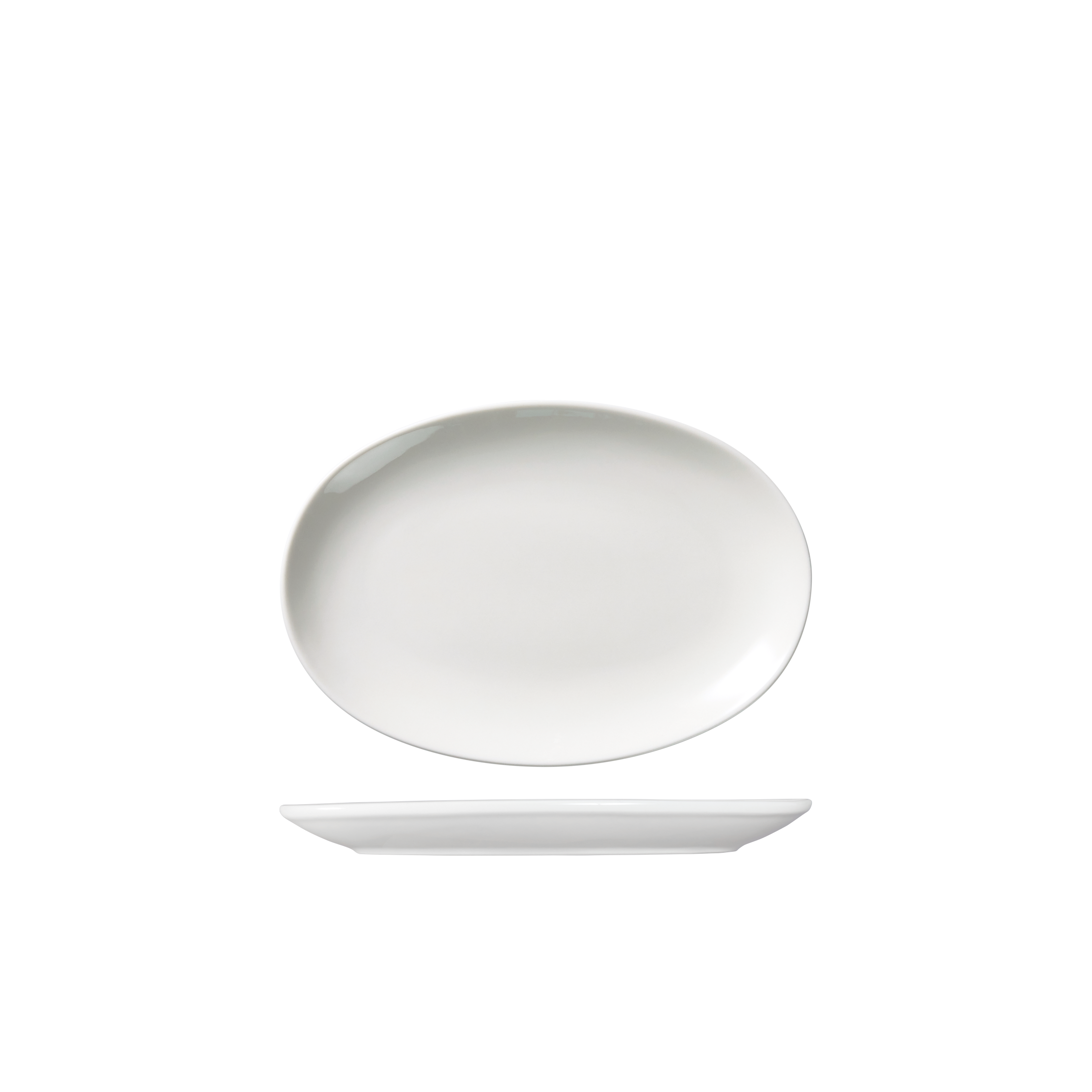 Ariane Vital Oval Coupe Plate (210mm - White)