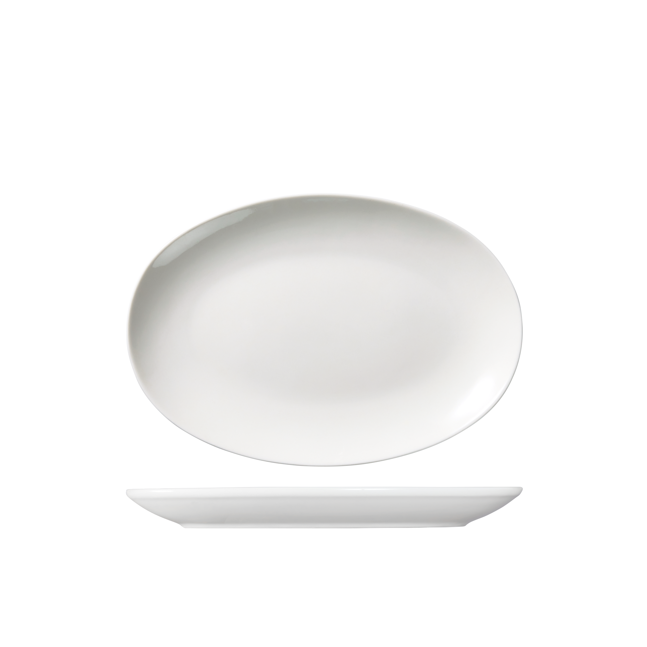 Ariane Vital Oval Coupe Plate (260mm - White)