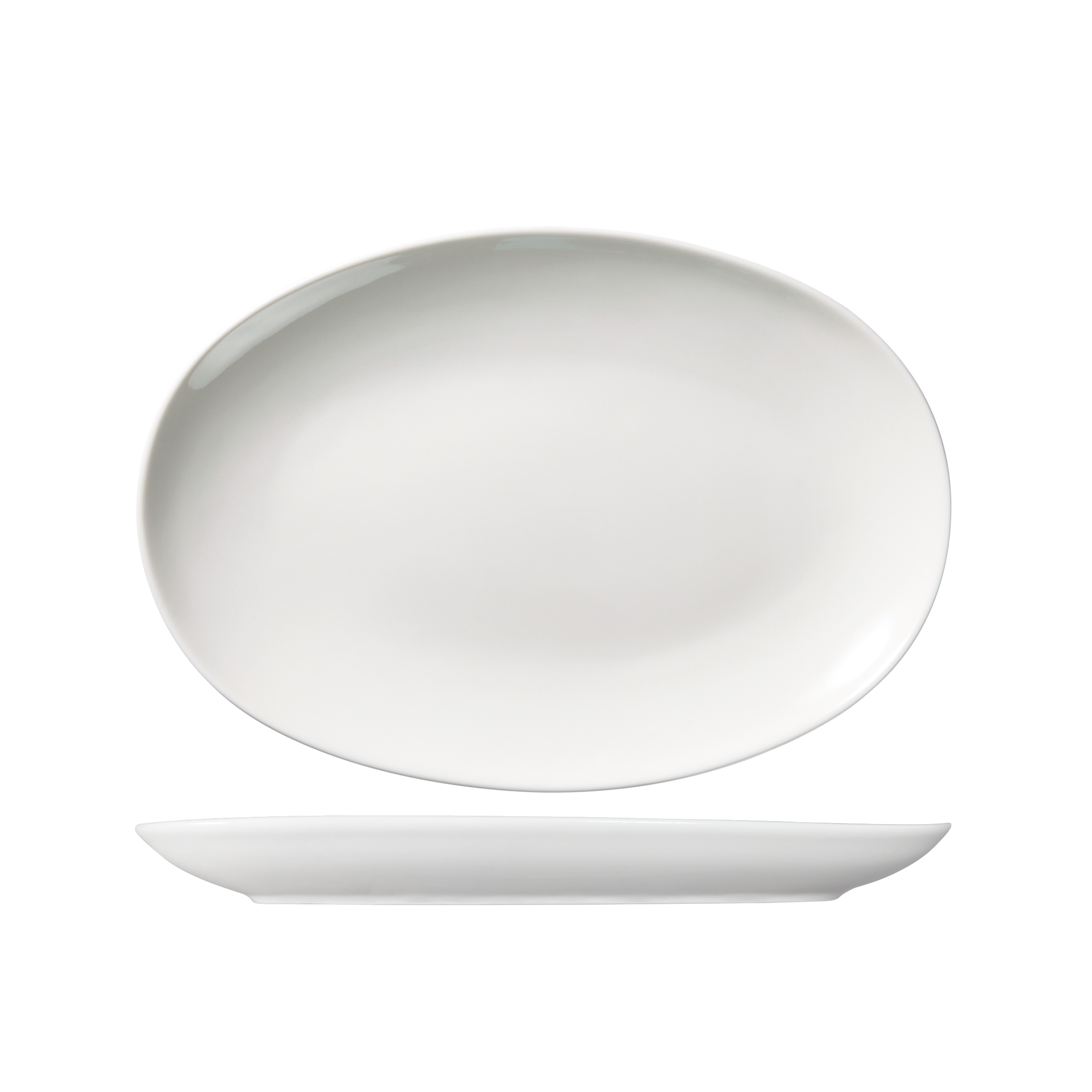 Ariane Vital Oval Coupe Plate (320mm - White)