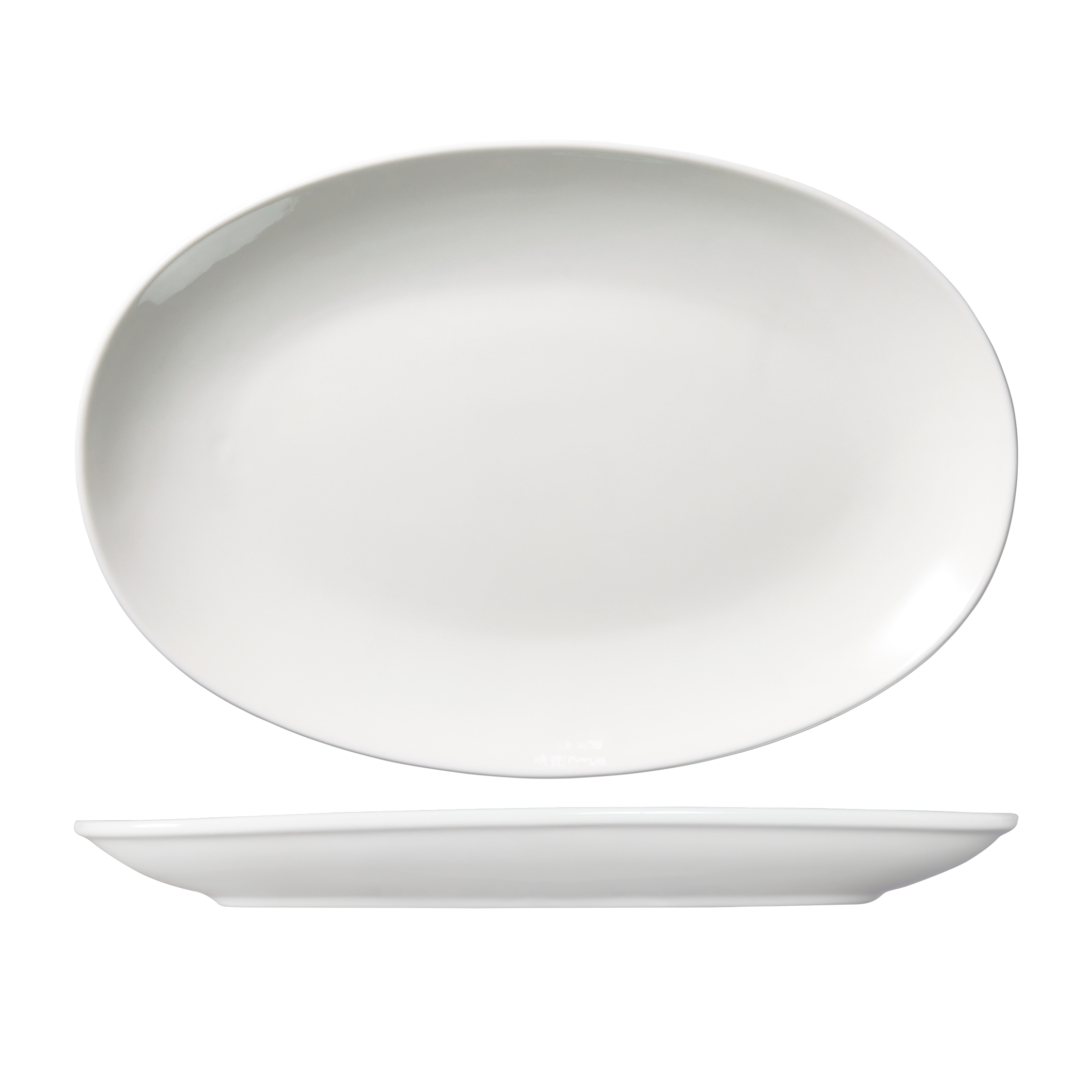 Ariane Vital Oval Coupe Plate (360mm - White)