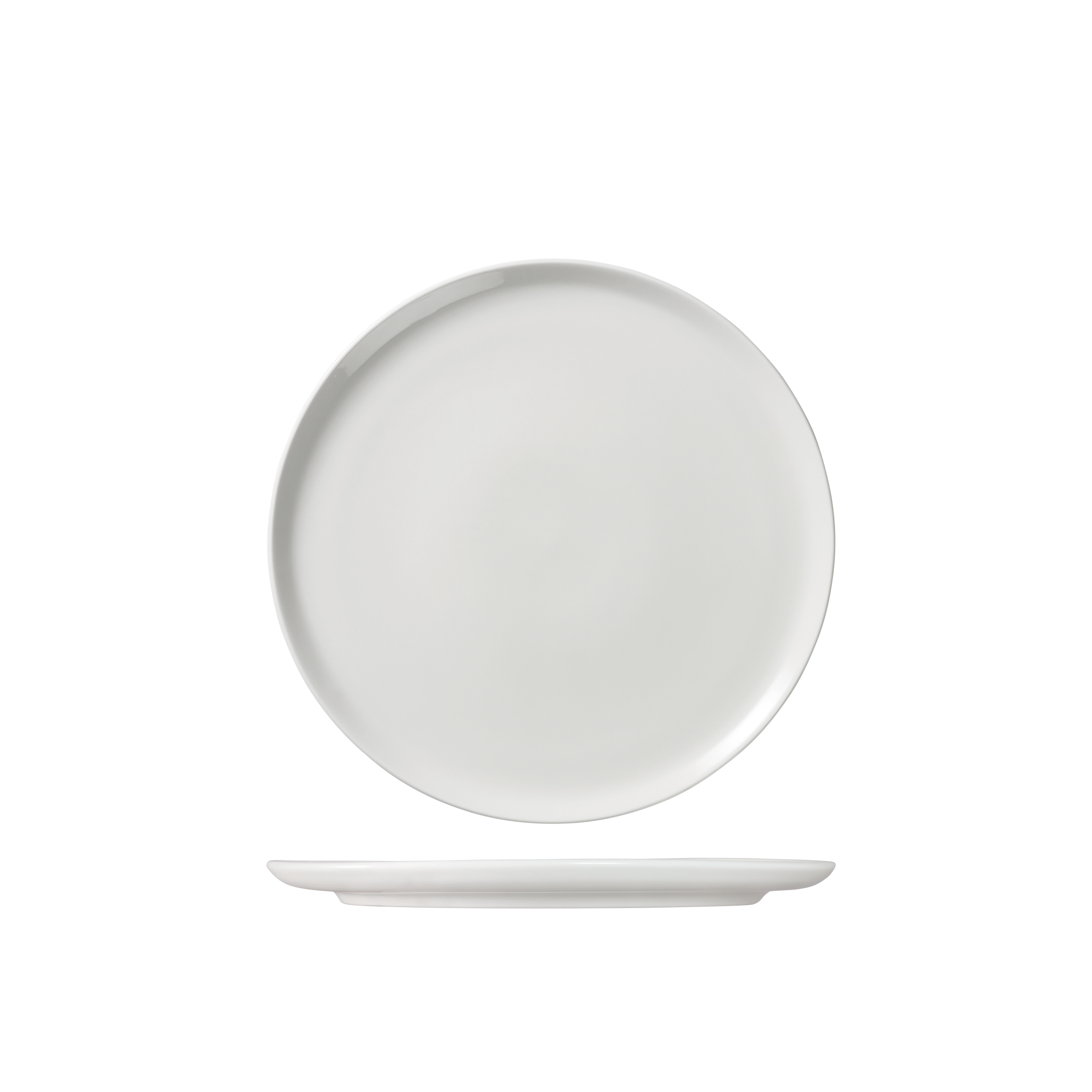 Ariane Serenity Round Flat Coupe Plate (220mm - White)