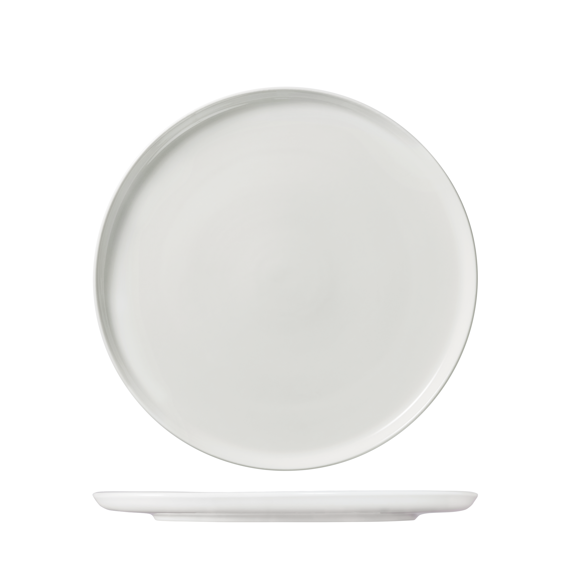 Ariane Serenity Round Flat Coupe Plate (280mm - White)
