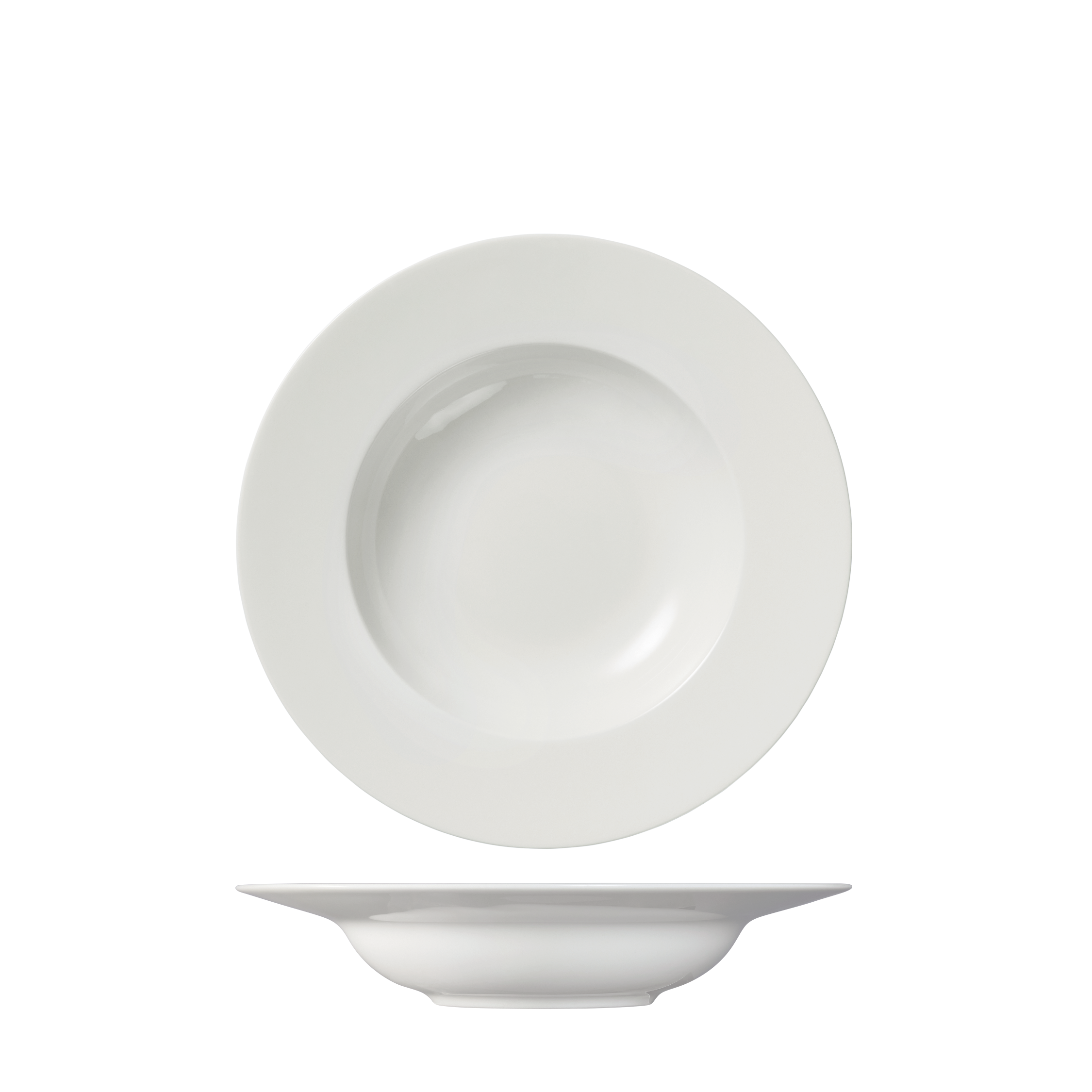 Ariane Serenity Round Bowl - Wide Rim (235mm - White)