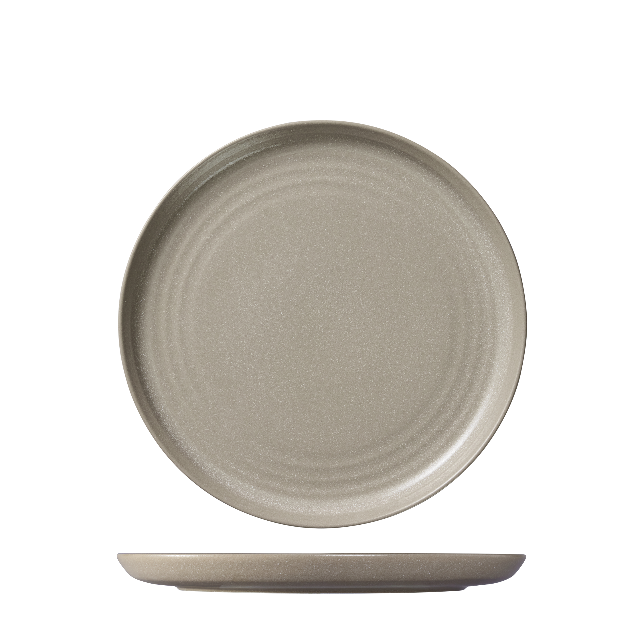 Ariane Artisan Granite Beige Round Coupe Plate (270mm)