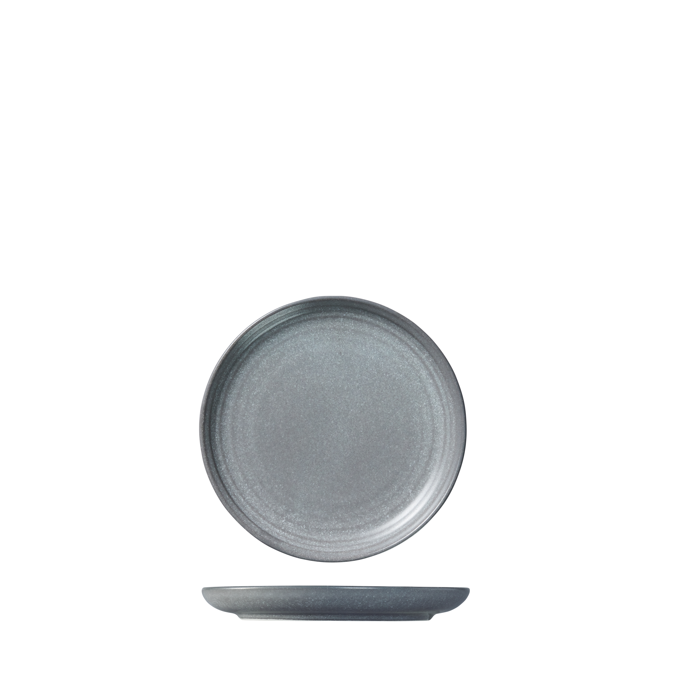 Ariane Artisan Granite Grey Round Coupe Plate (170mm)