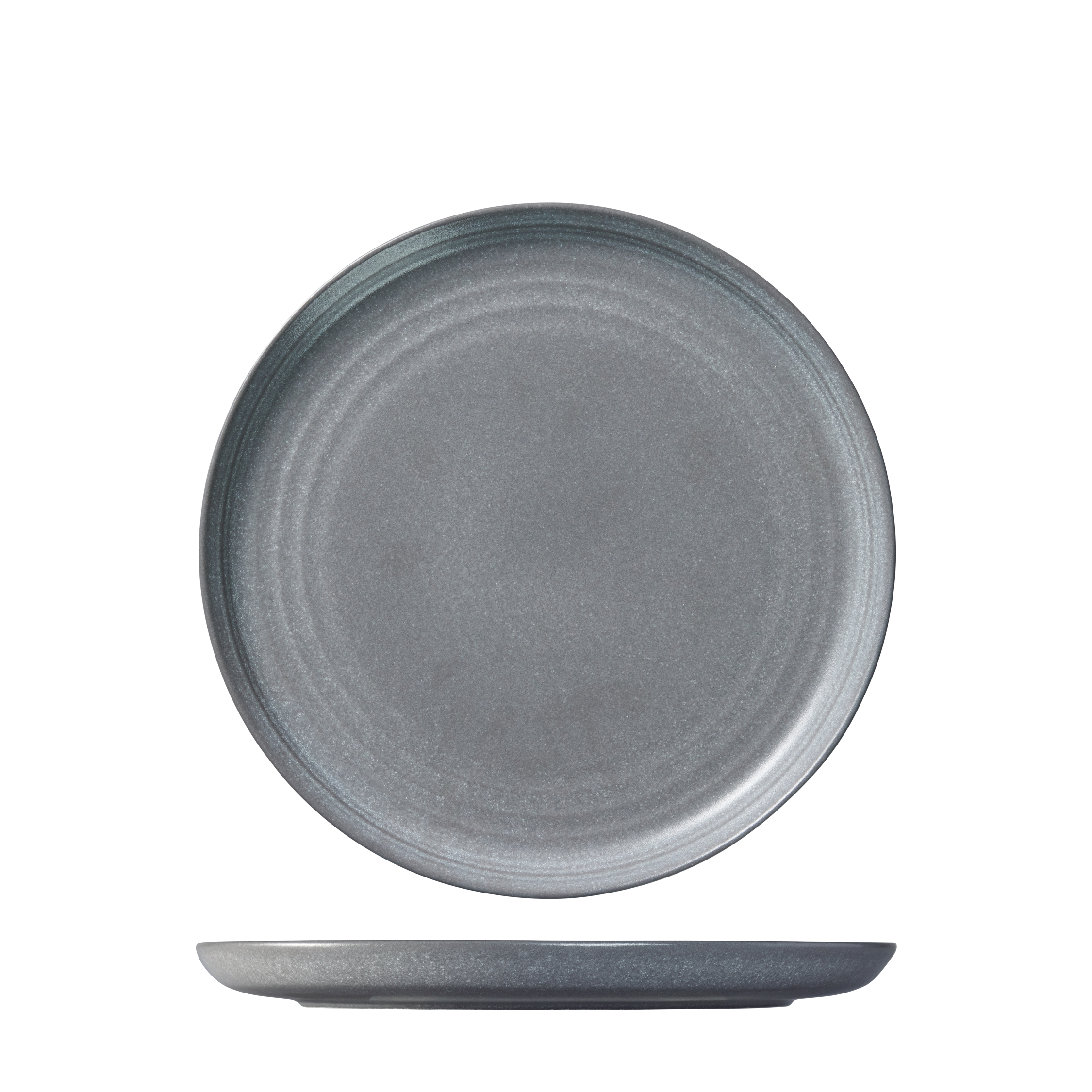 Ariane Artisan Granite Grey Round Coupe Plate (270mm)