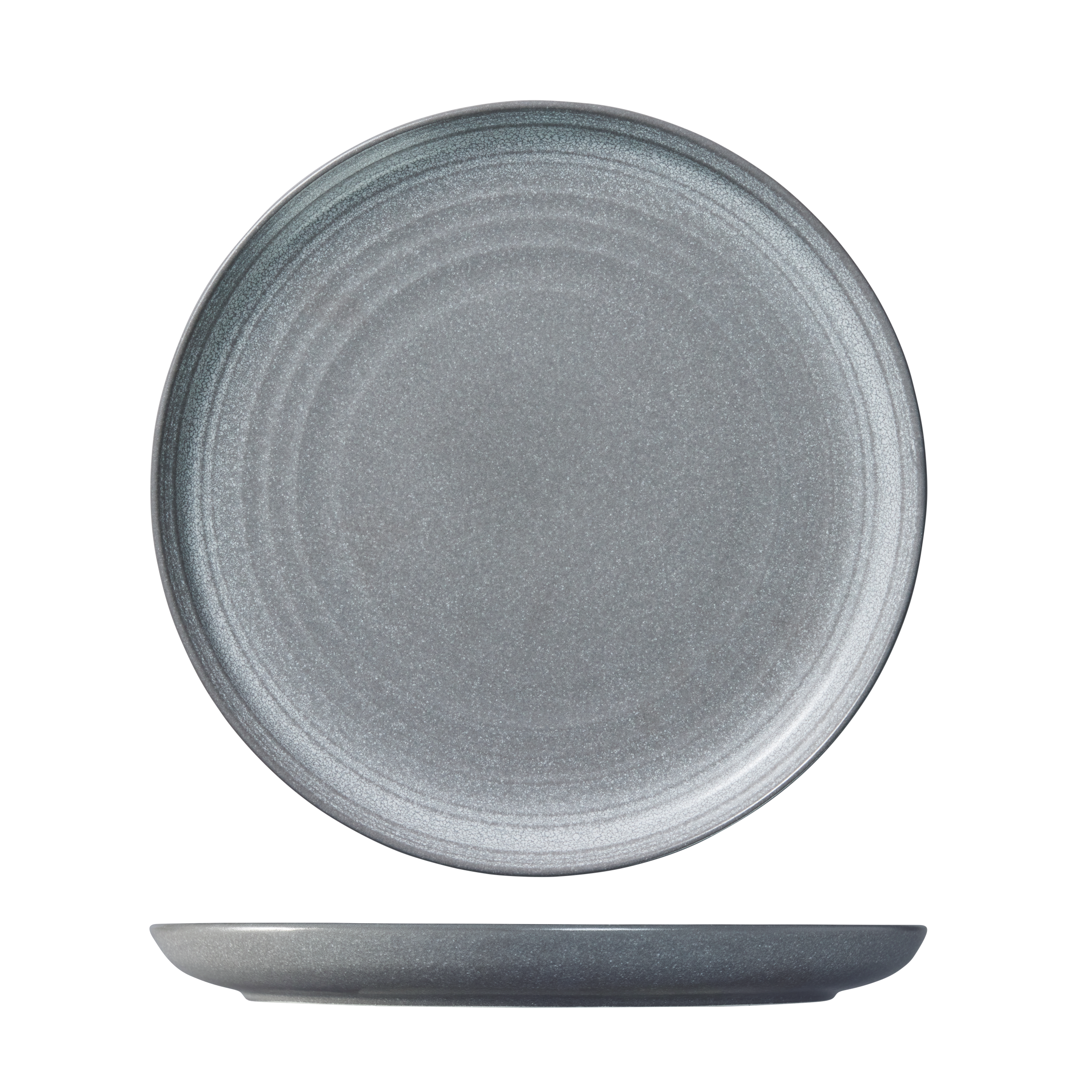Ariane Artisan Granite Grey Round Coupe Plate (300mm)