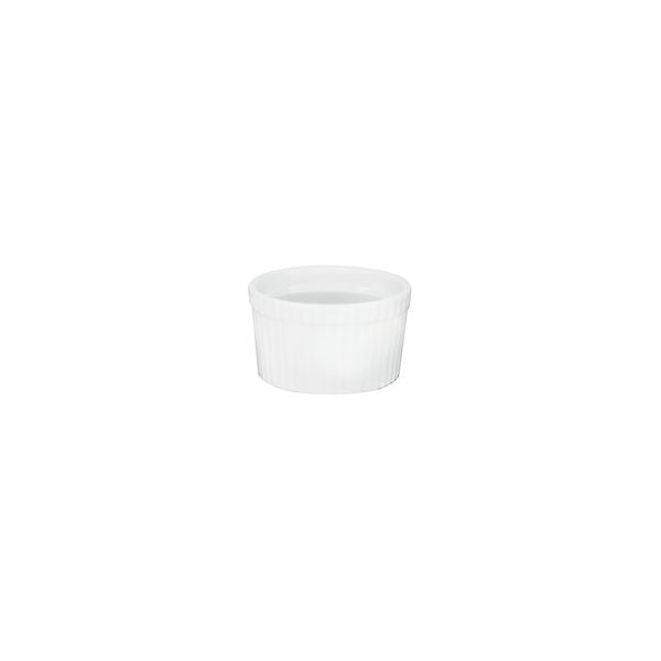 Duraceram Souffle Dish - Ribbed (85mm Ø 120ml - White)