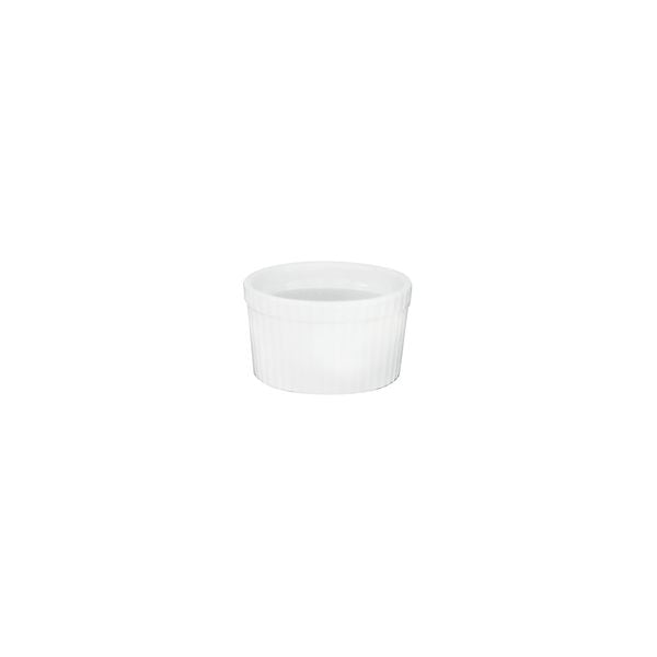 Duraceram Souffle Dish - Ribbed (90mm Ø 180ml - White)