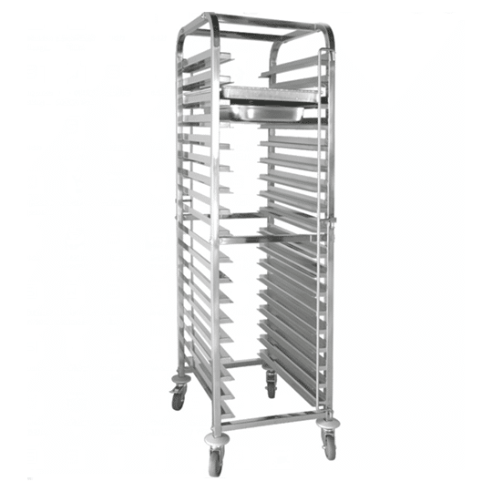KH Gastrobaker 15 Tier Gn / Bakers Tray Trolley For 1/1Gn And 600 x 400mm Trays S/Steel