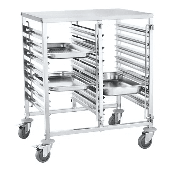 KH Classik Chef Workbench Bakers Tray Carrier 7 Tier S/Steel