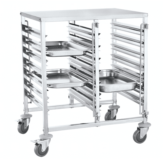 KH Gastronorm Workbench Pan Carrier Double 6 Tier S/Steel