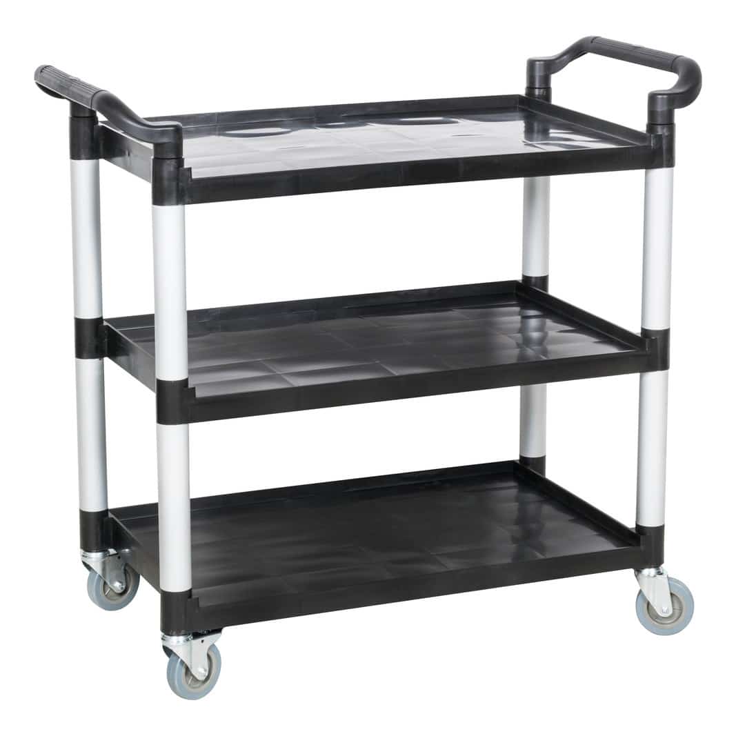 KH Classik Chef 3 Tier Trolley Large 1030 x 490 x 950mm High Black