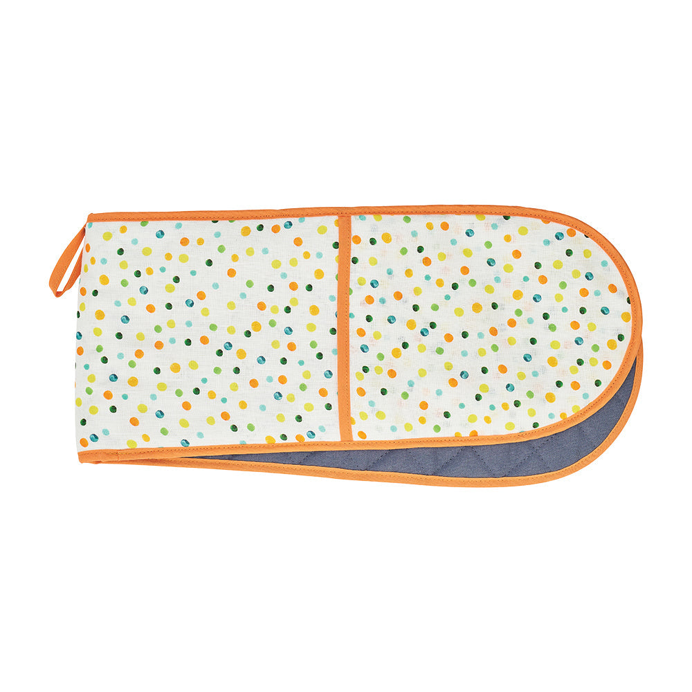 Annabel Trends Linen Double Oven Mitt Amalfi Spot