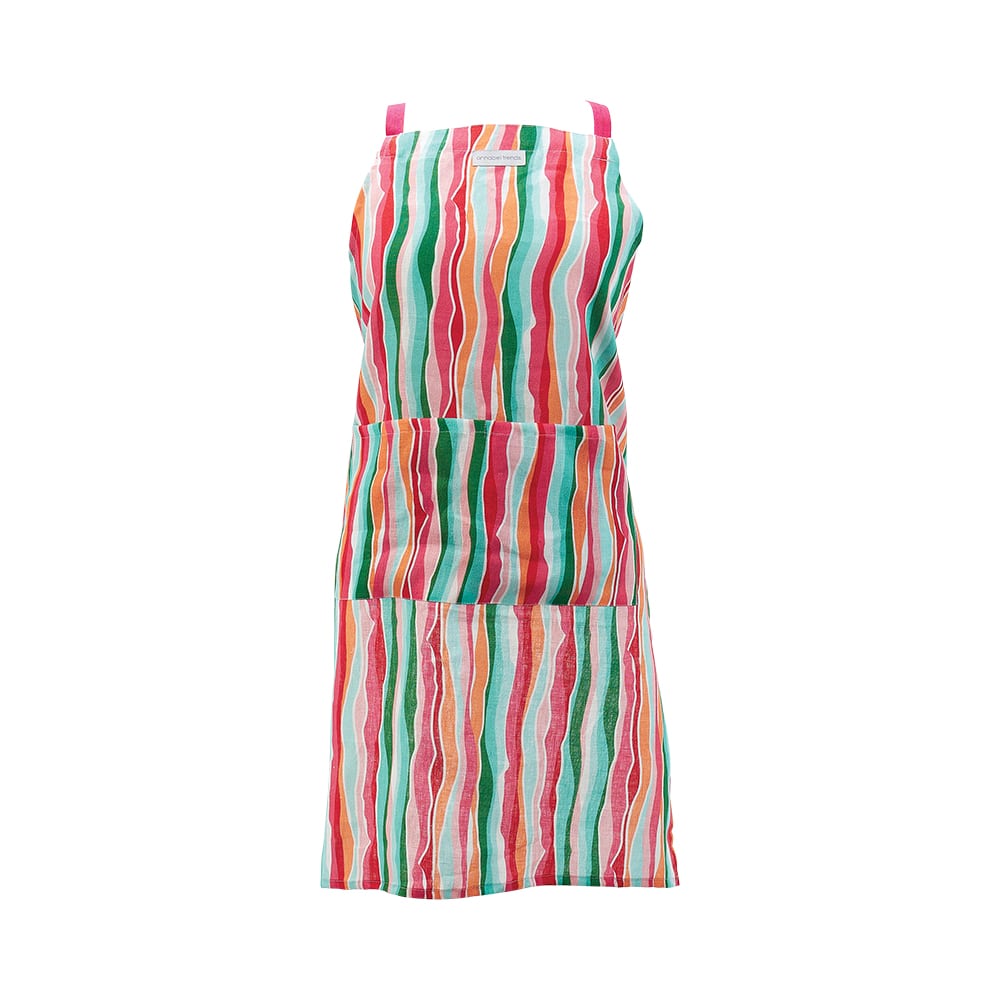 Annabel Trends Linen Apron Sherbet Ribbons