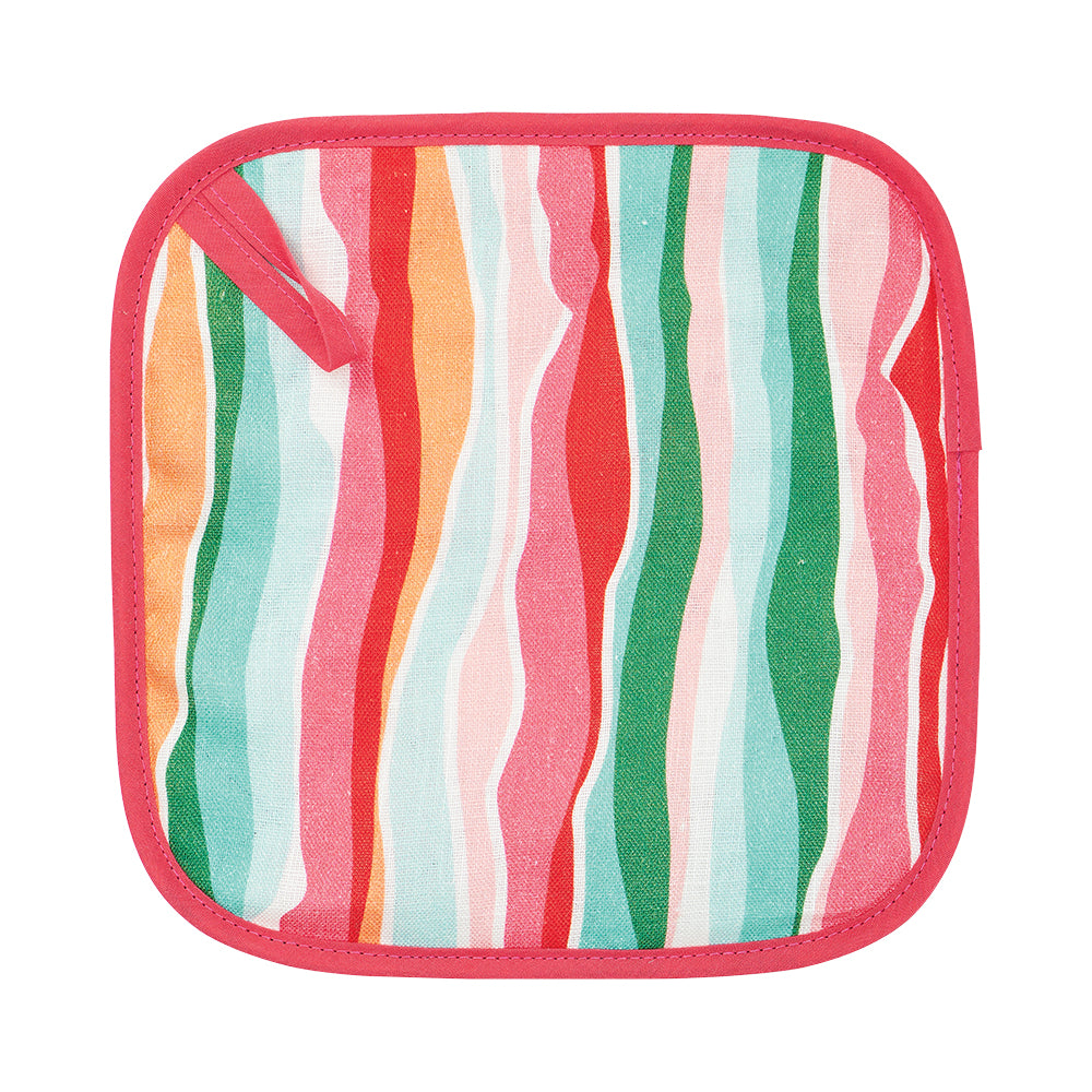 Annabel Trends Linen Pot Holder Sherbet Ribbons
