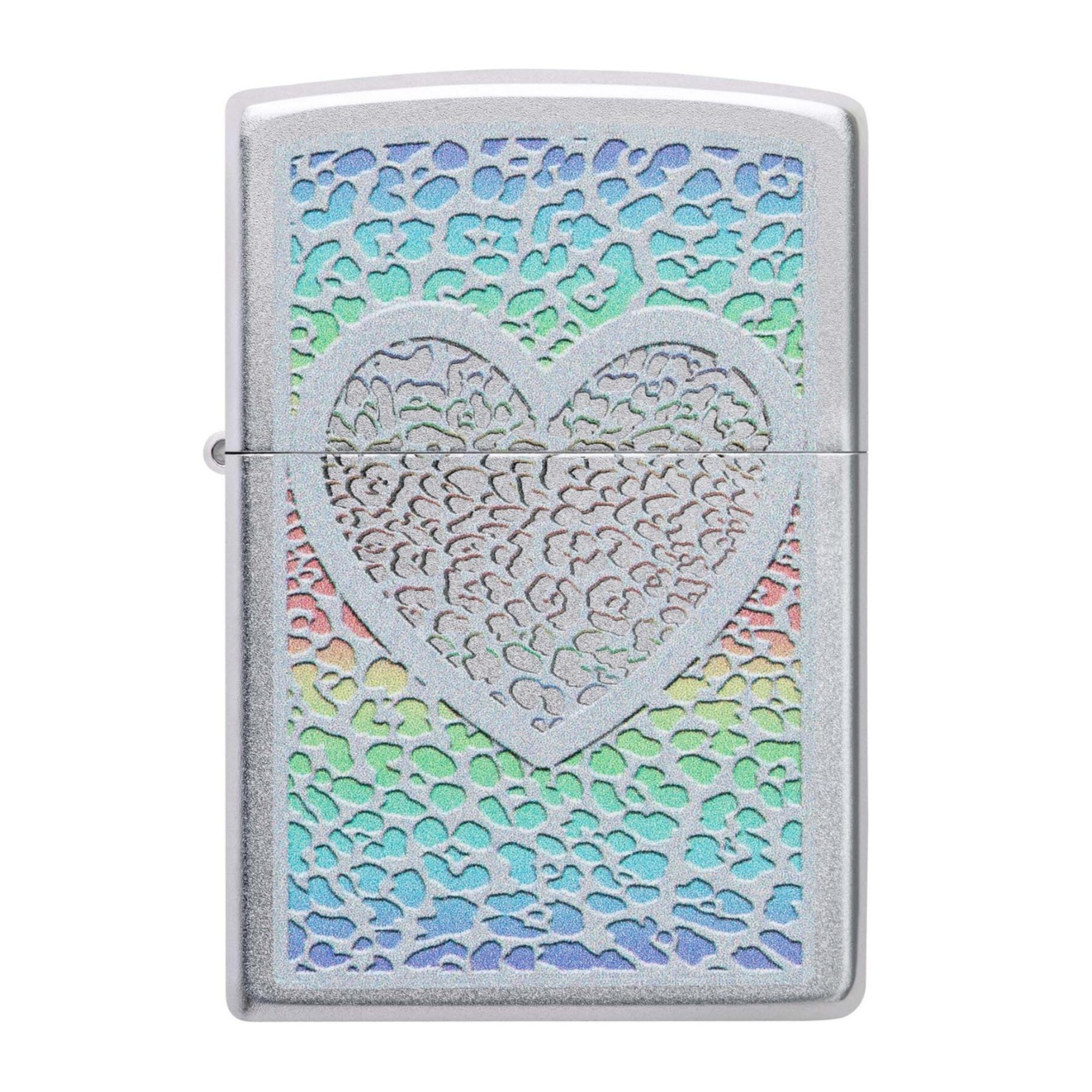 Zippo Heart Design Colour Image Lighter