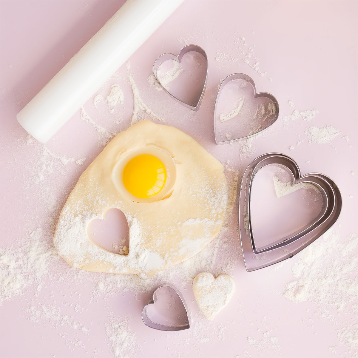 Sprinks Heart Stainless Pastry Cutter Set 6 Piece