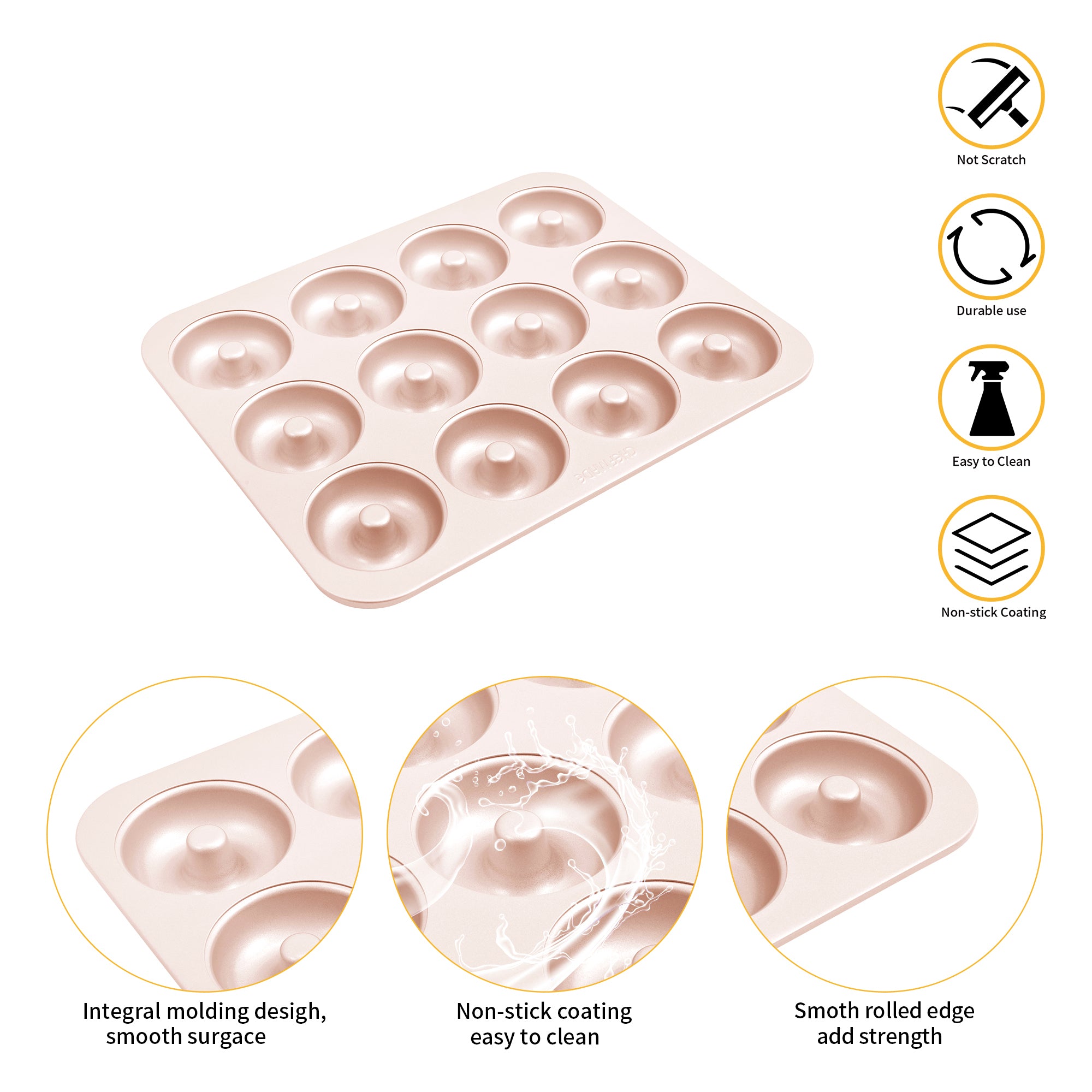 CHEFMADE Donut Pan 12 Cup (WK9225)