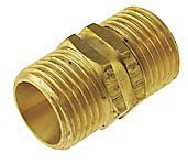 Brass Nipple 3/8" Male to 3/8" Male BSPT