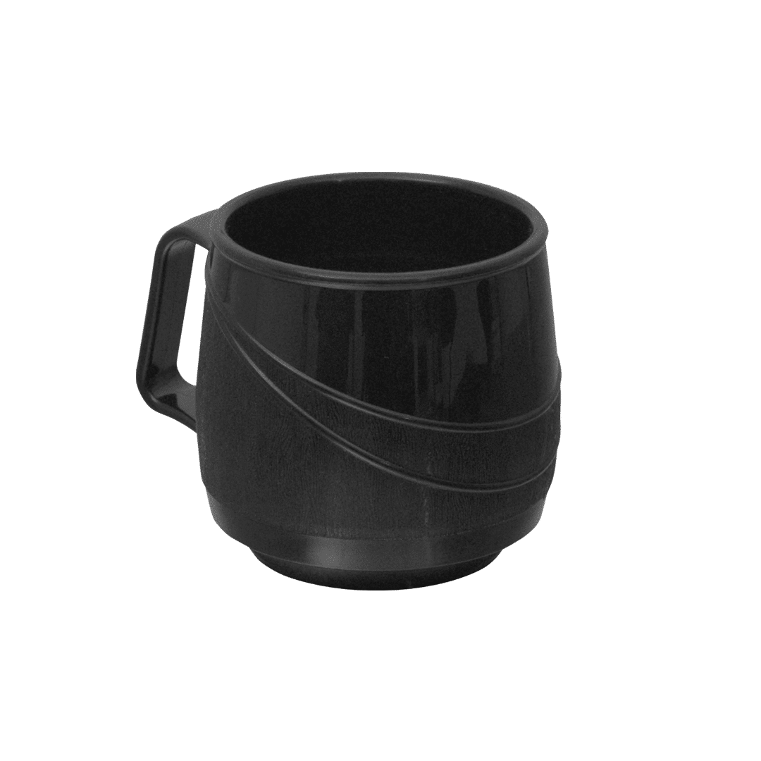 KH Healthcare Moderne Bev Mug Insulated Single Hdle 250ml Black PP/Pu (#32)