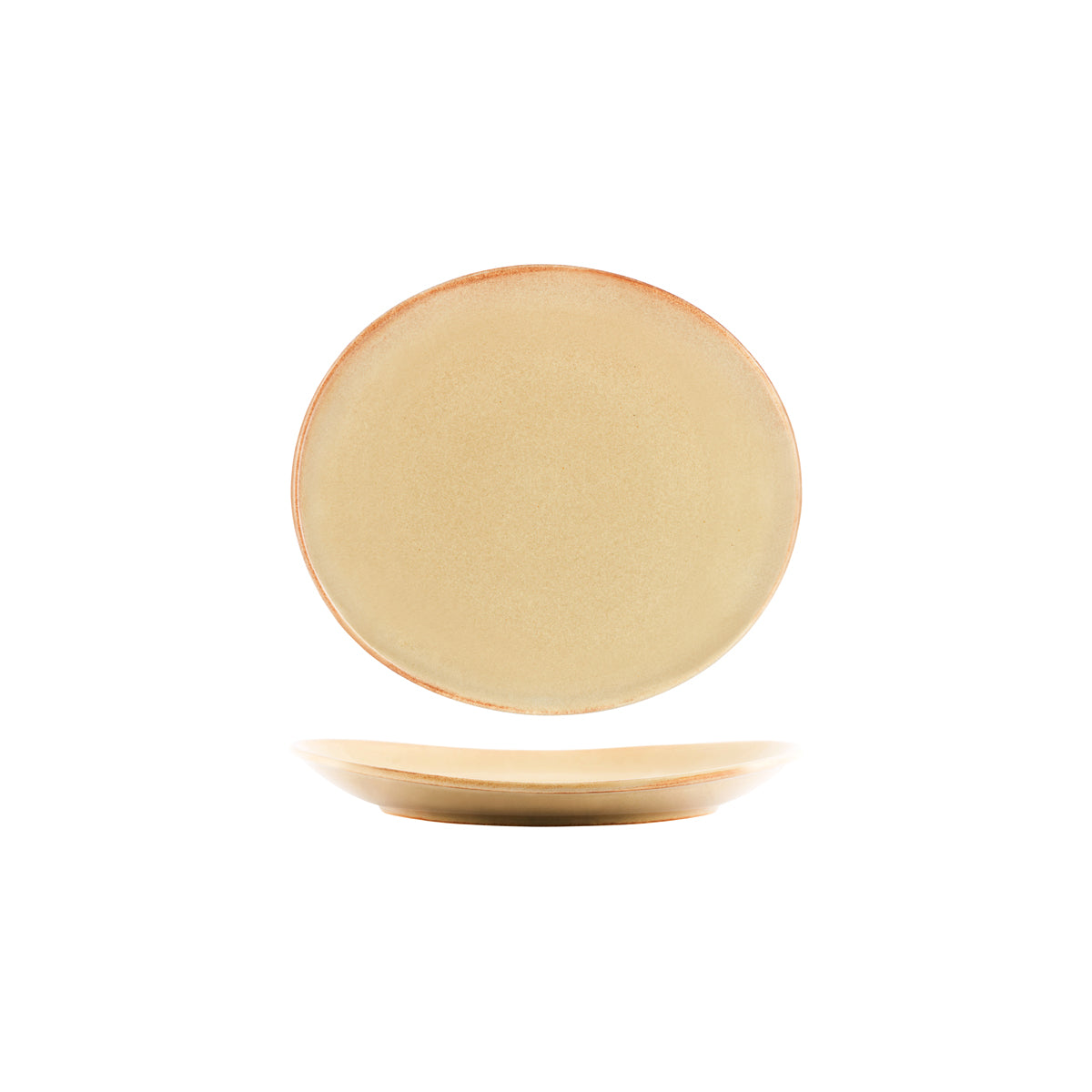 Tablekraft Artistica Flame Oval Plate 210x190mm