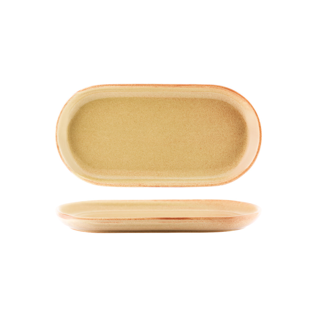 Tablekraft Artistica Flame Oval Coupe Plate 300x140mm