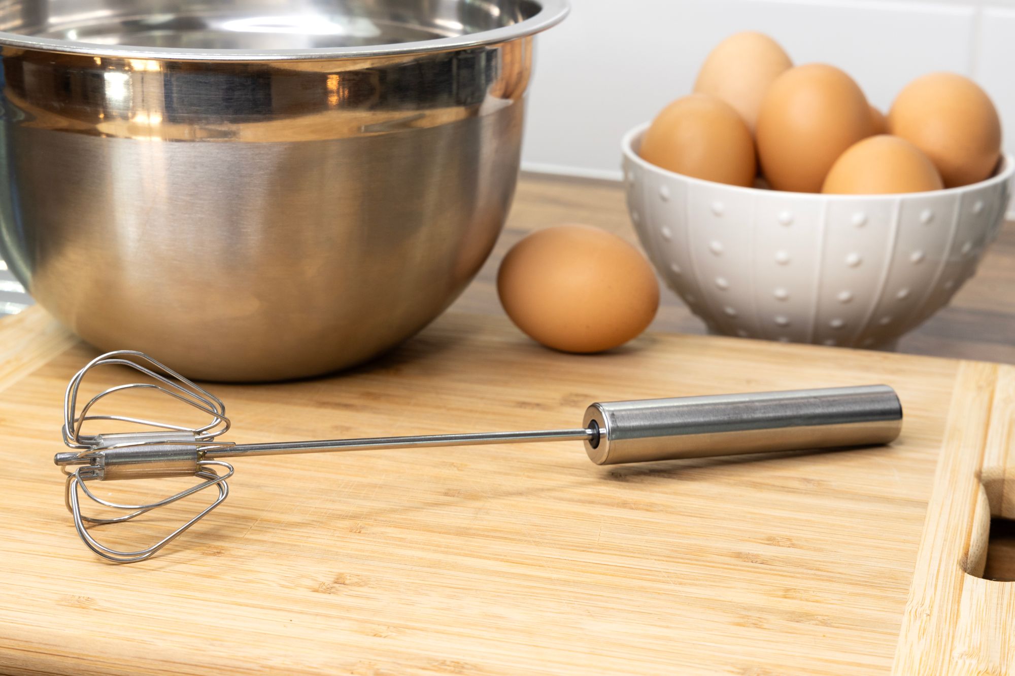 Cuisena Stainless Steel Semi Auto Whisk - 25.5cm