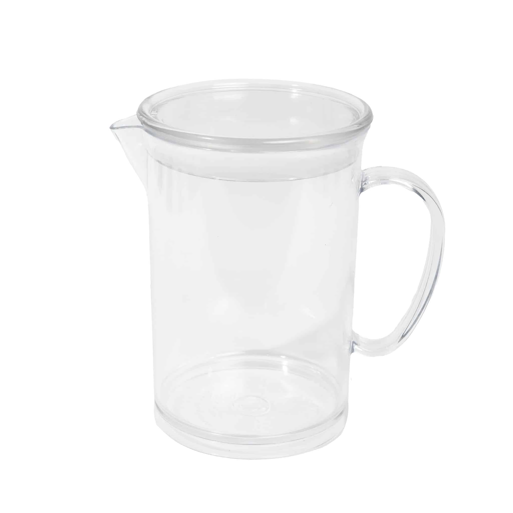 KH Healthcare 1Lt Jug With Lid Clear Pc (#50)