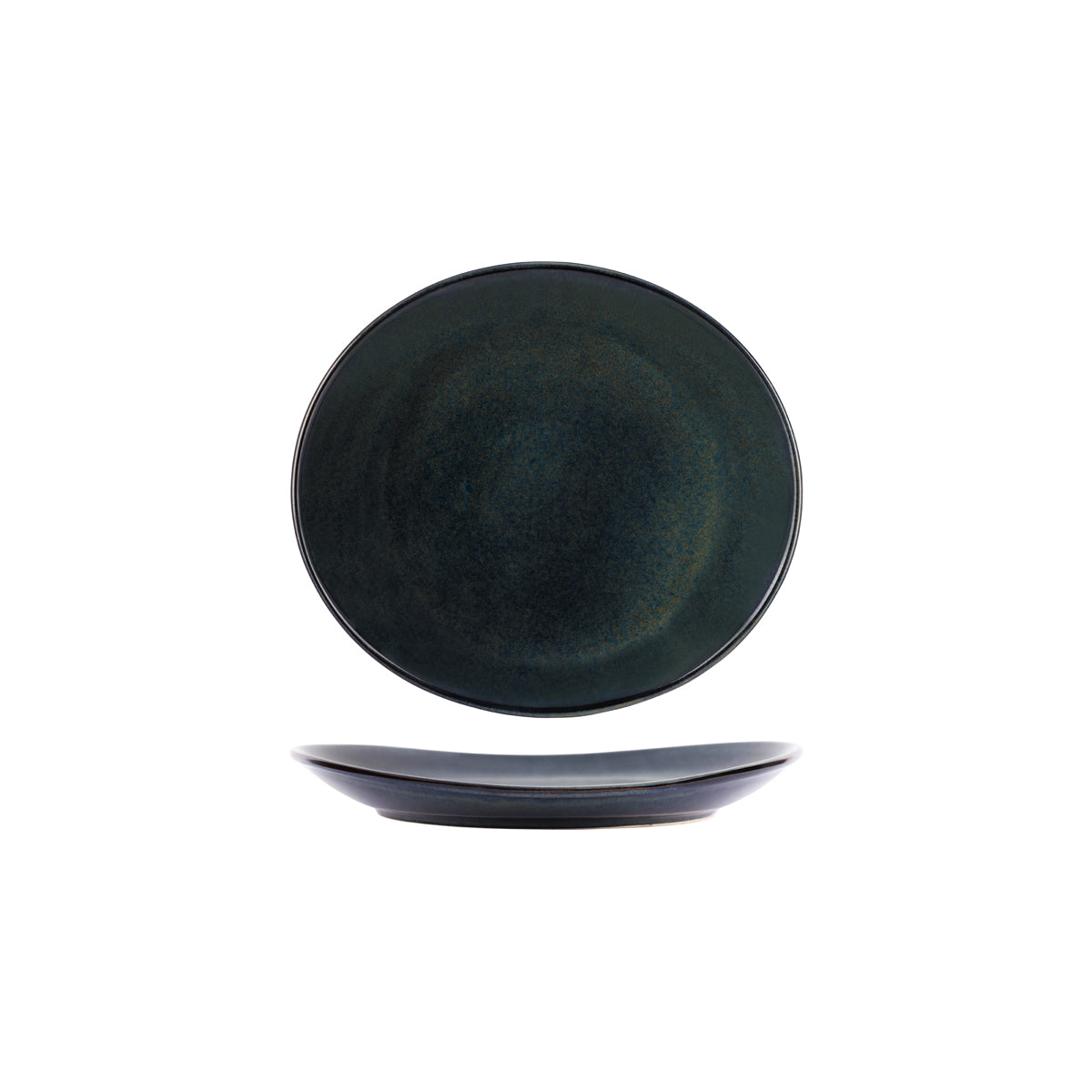 Tablekraft Artistica Midnight Blue Oval Plate 210x190mm