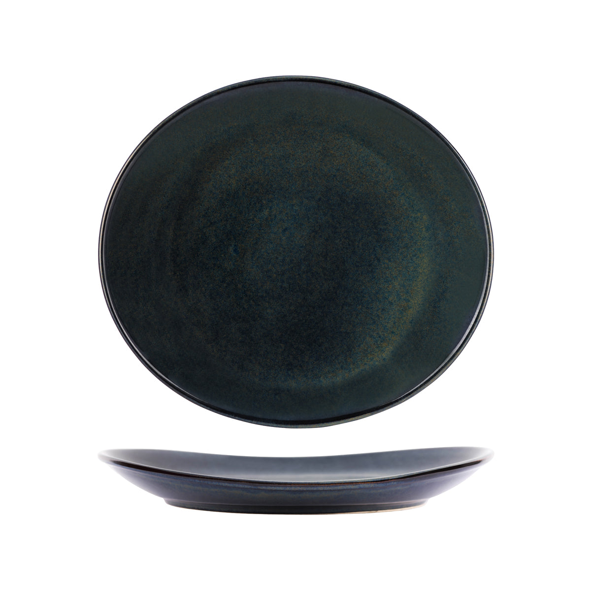 Tablekraft Artistica Midnight Blue Oval Plate 295x250mm