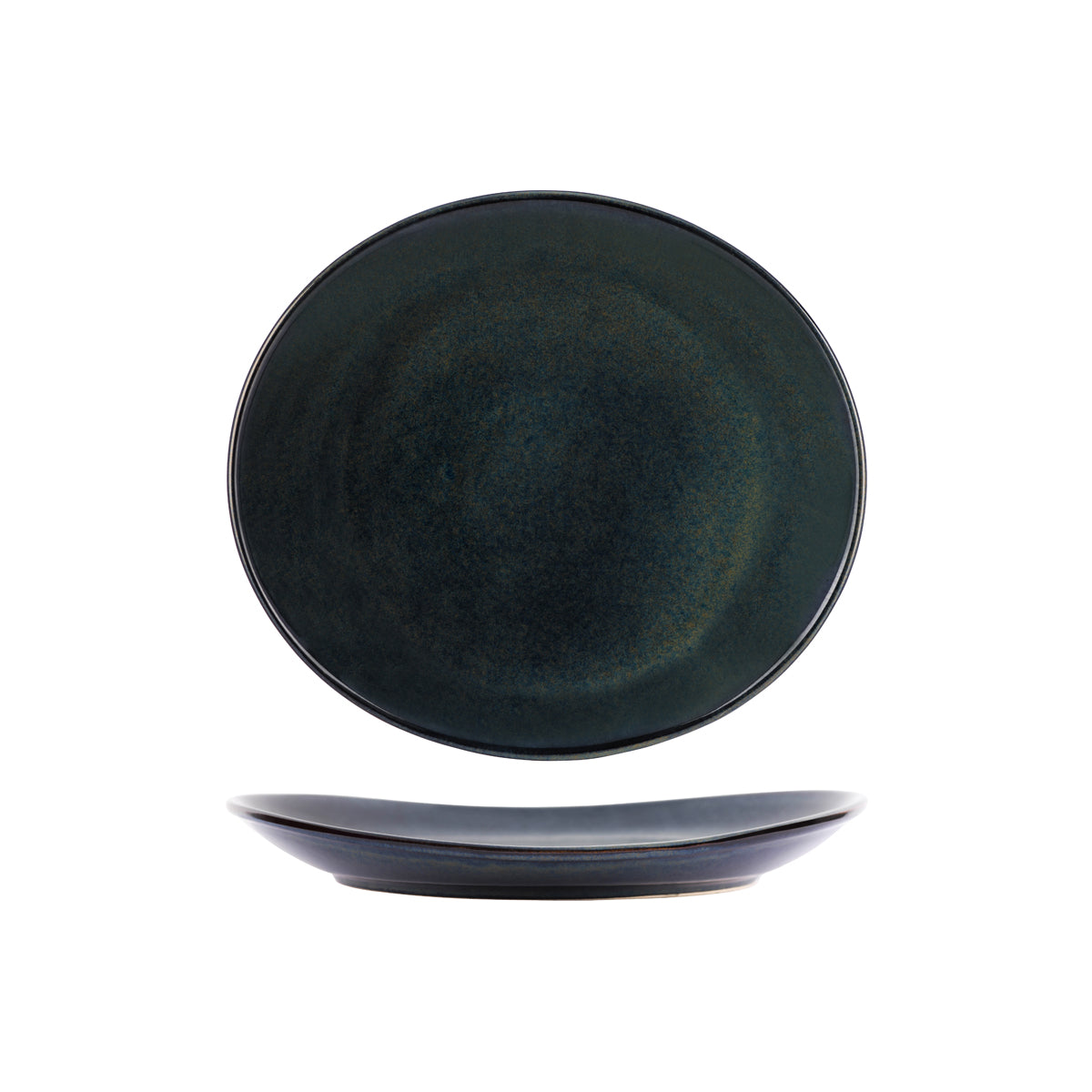 Tablekraft Artistica Midnight Blue Oval Plate 250x220mm