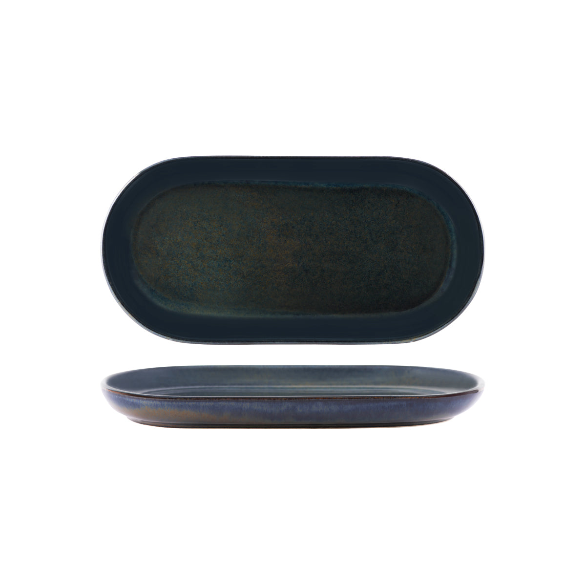 Tablekraft Artistica Midnight Blue Oval Coupe Plate 300x140mm